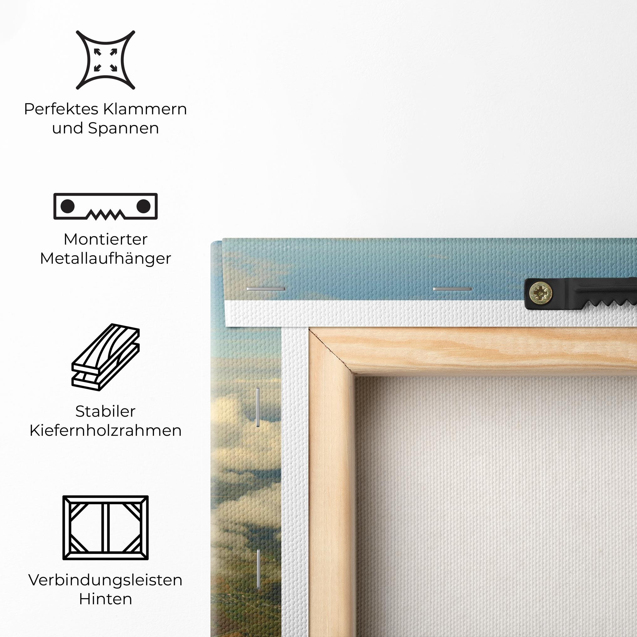 Leinwandbild Clouds View From Plane mockup 5