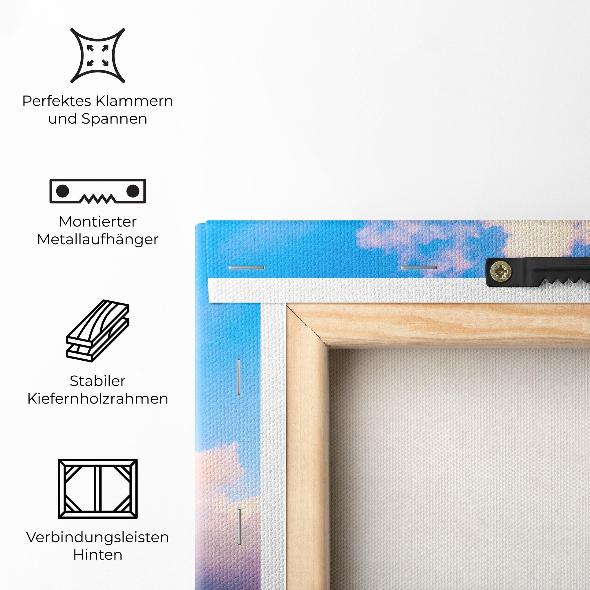 Leinwandbild Dreamy Pink Clouds mockup 5