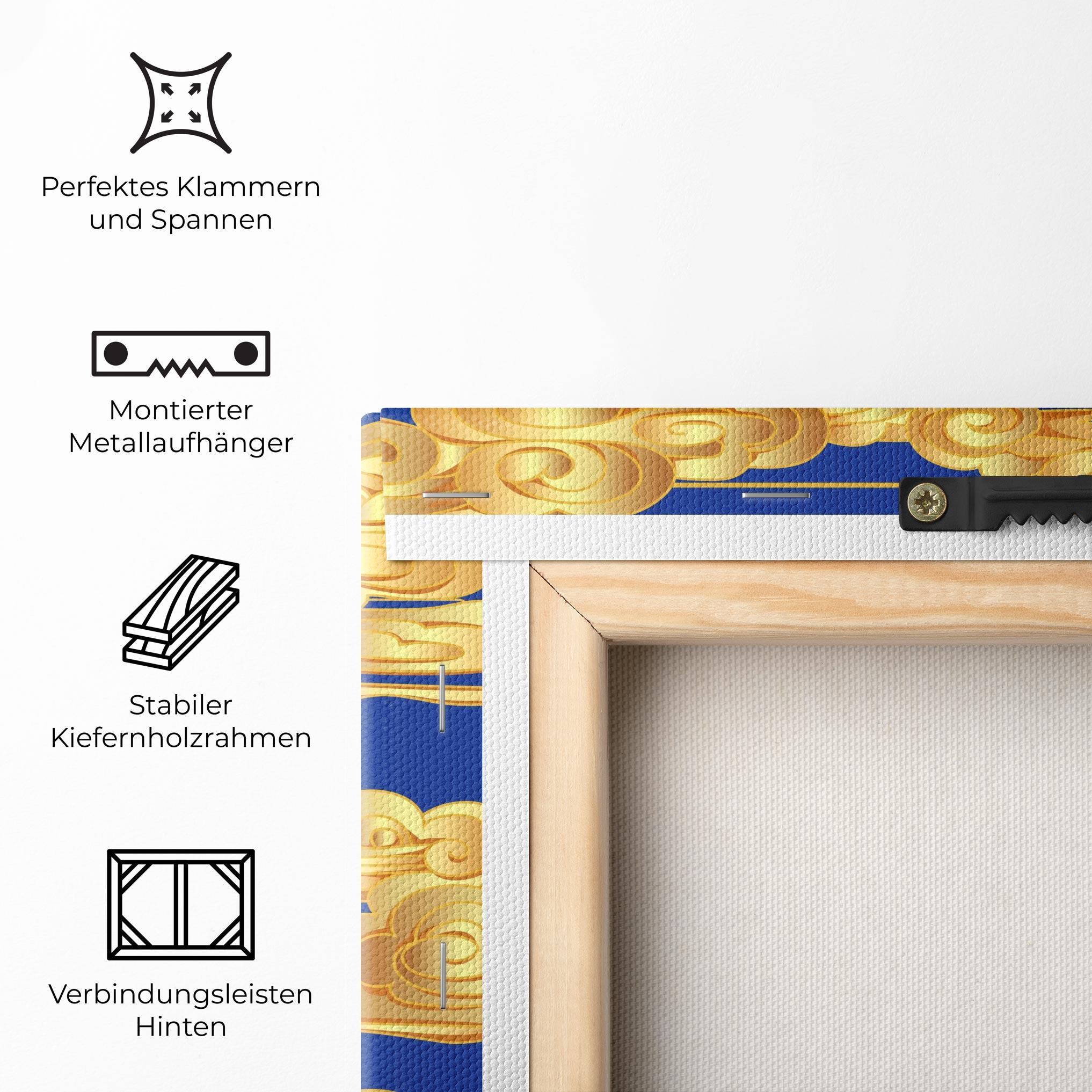 Leinwandbild Gold Clouds mockup 5