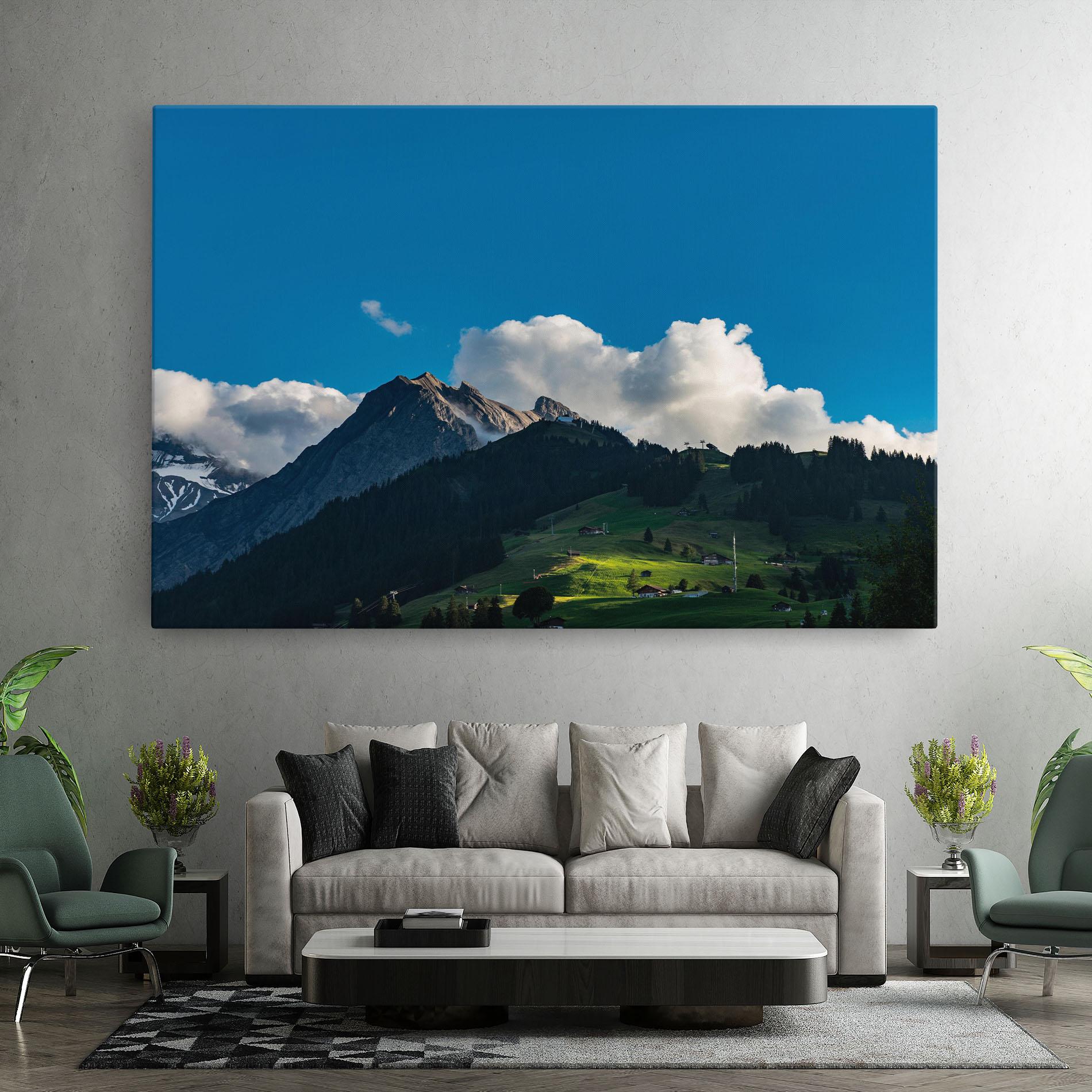 Leinwandbild Beautiful Mountain Cloud View mockup 7