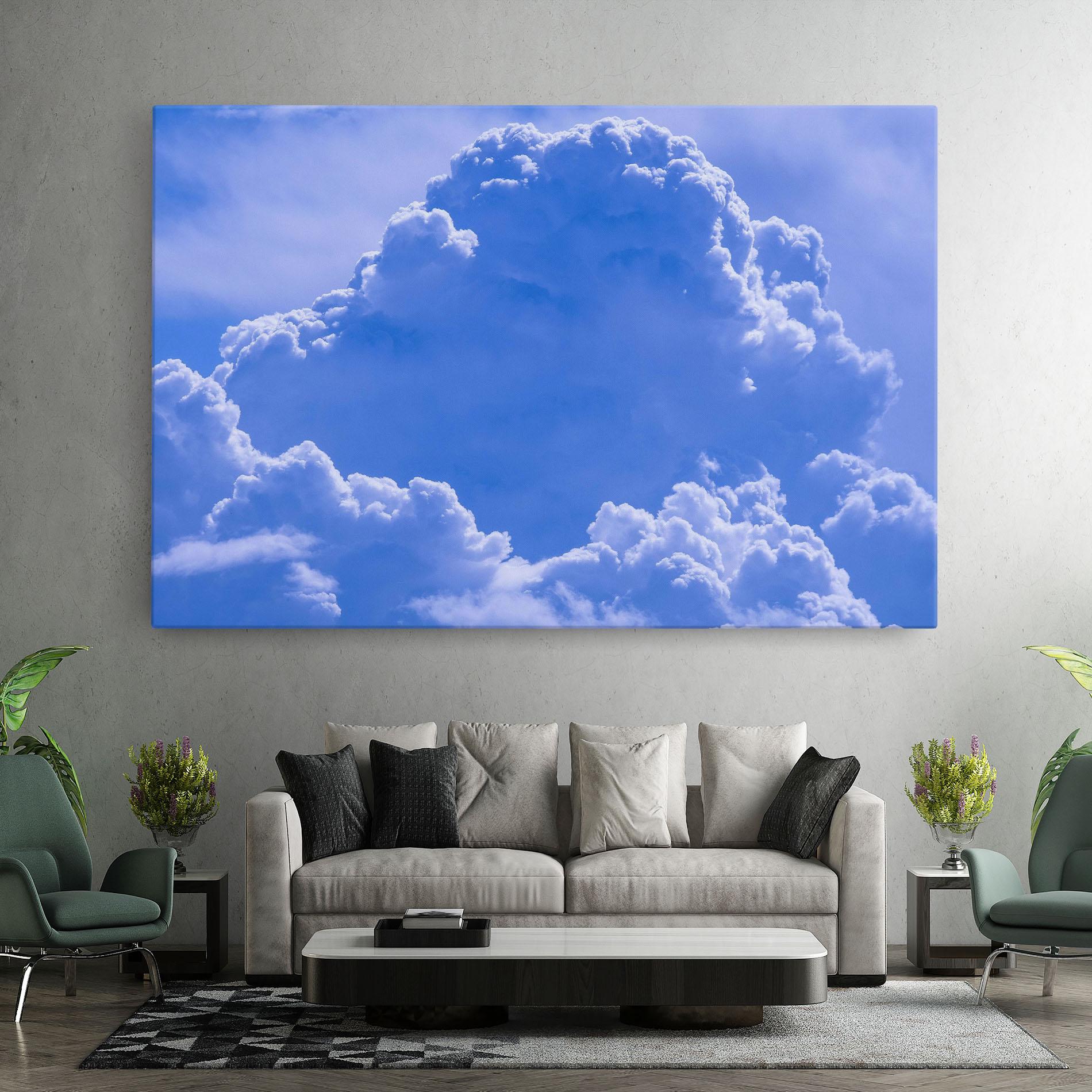 Leinwandbild Big Blue Cloud mockup 7