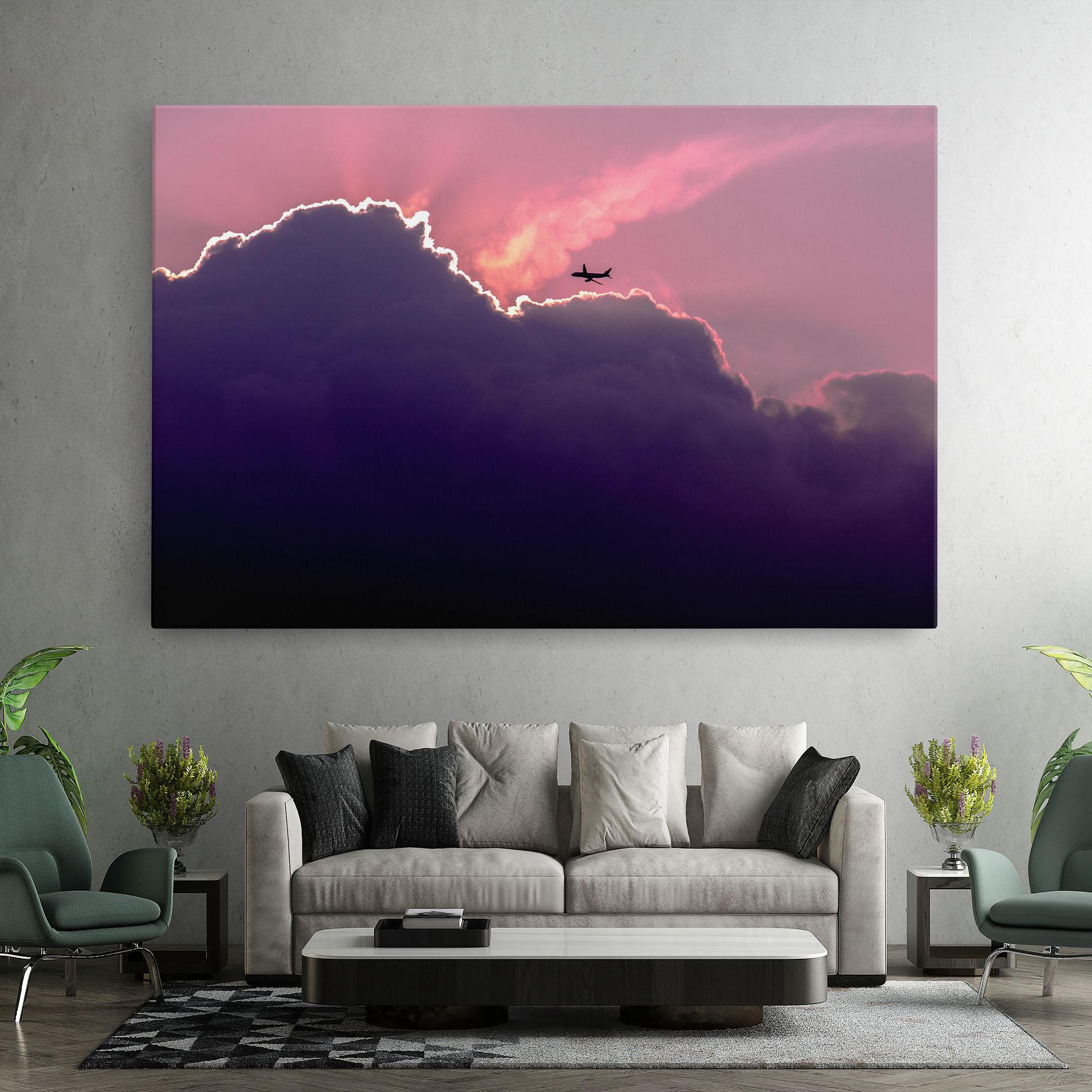 Leinwandbild Big Purple Cloud mockup 7