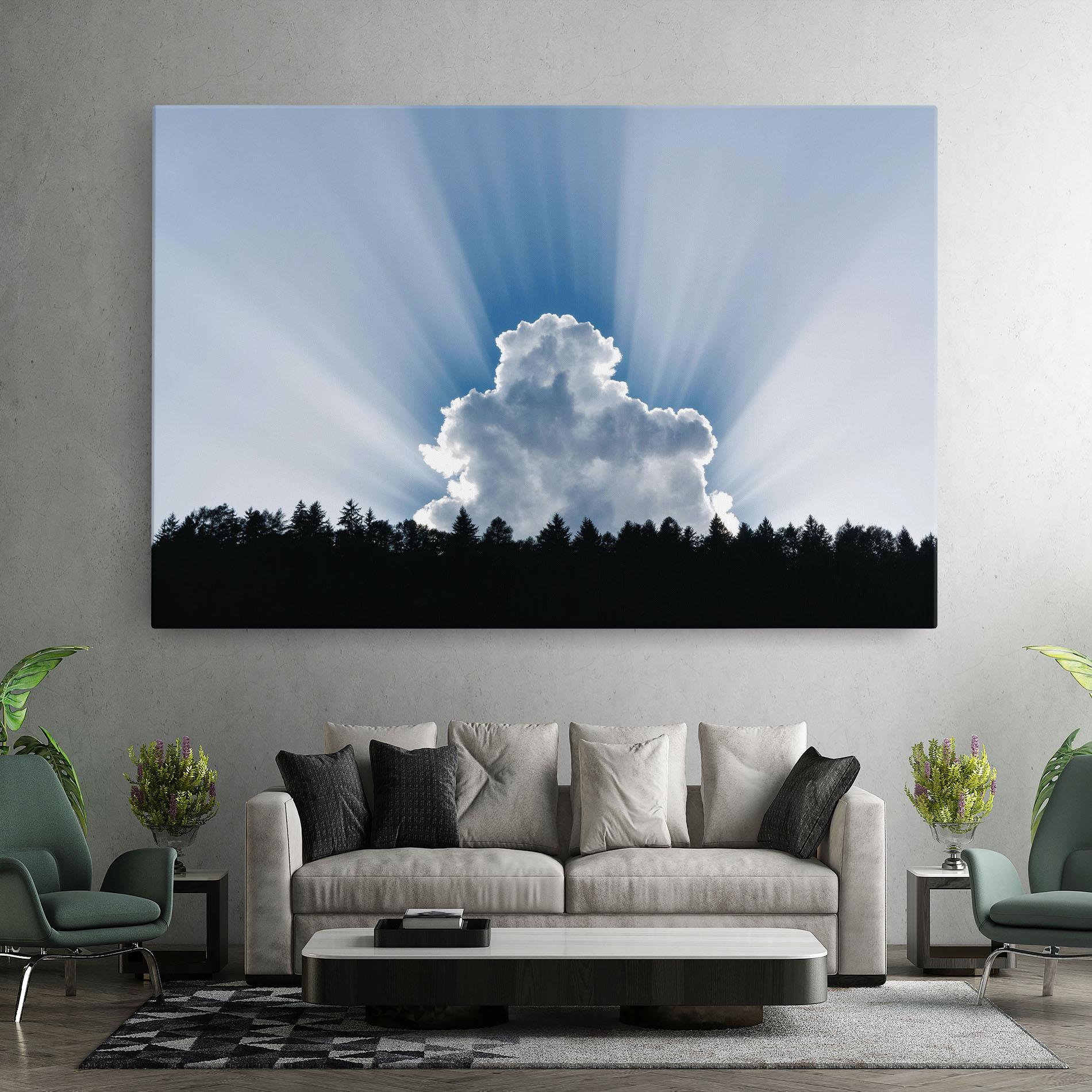 Leinwandbild Big White Cloud Light mockup 7