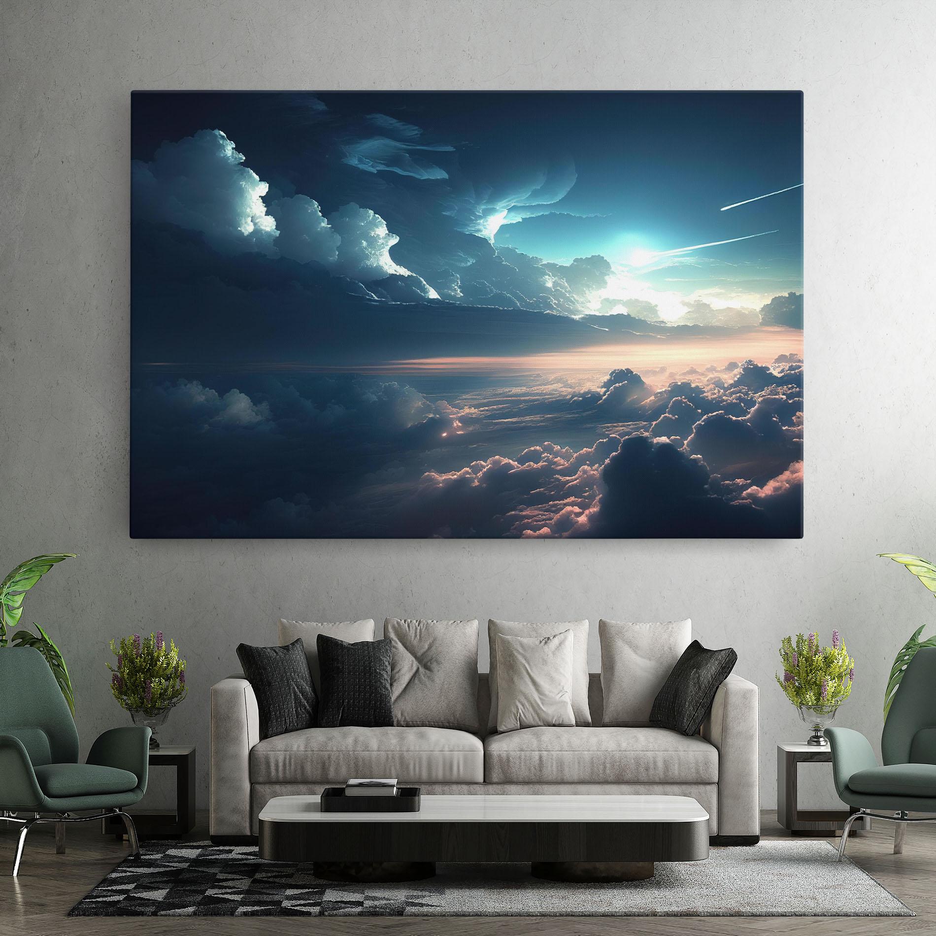 Leinwandbild Dark Clouds mockup 7