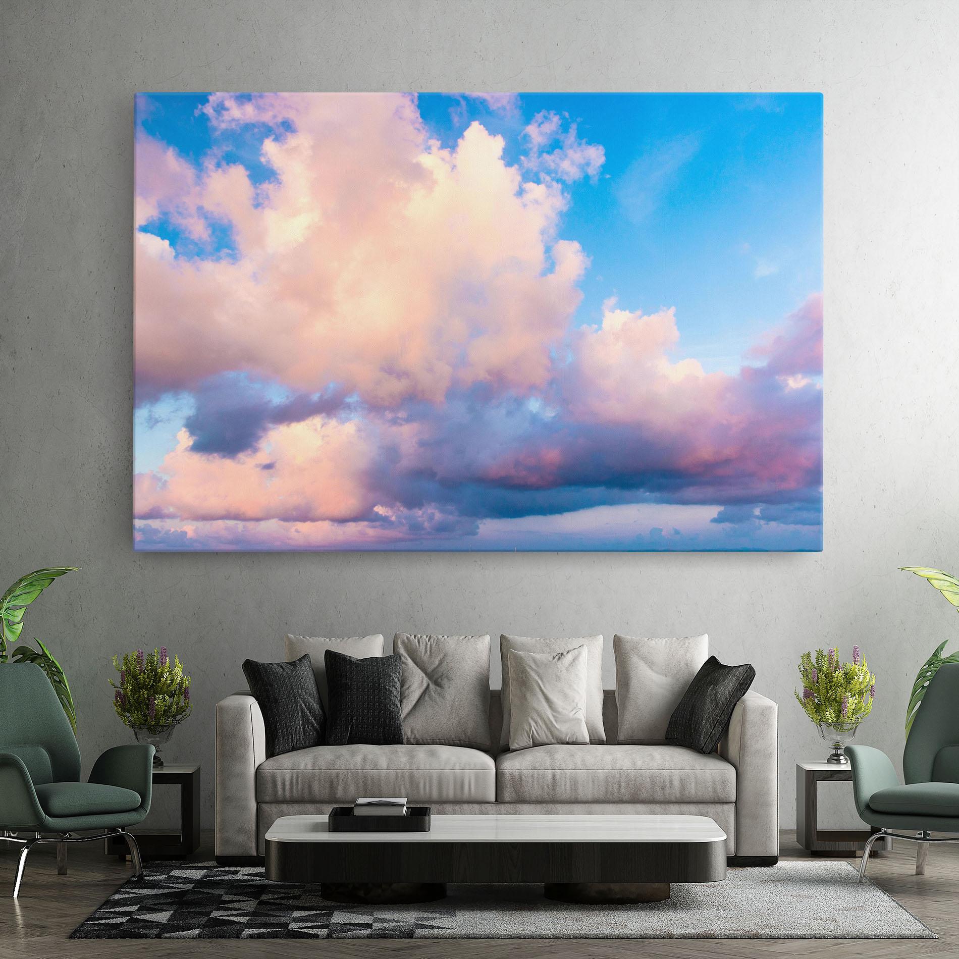 Leinwandbild Dreamy Pink Clouds mockup 7