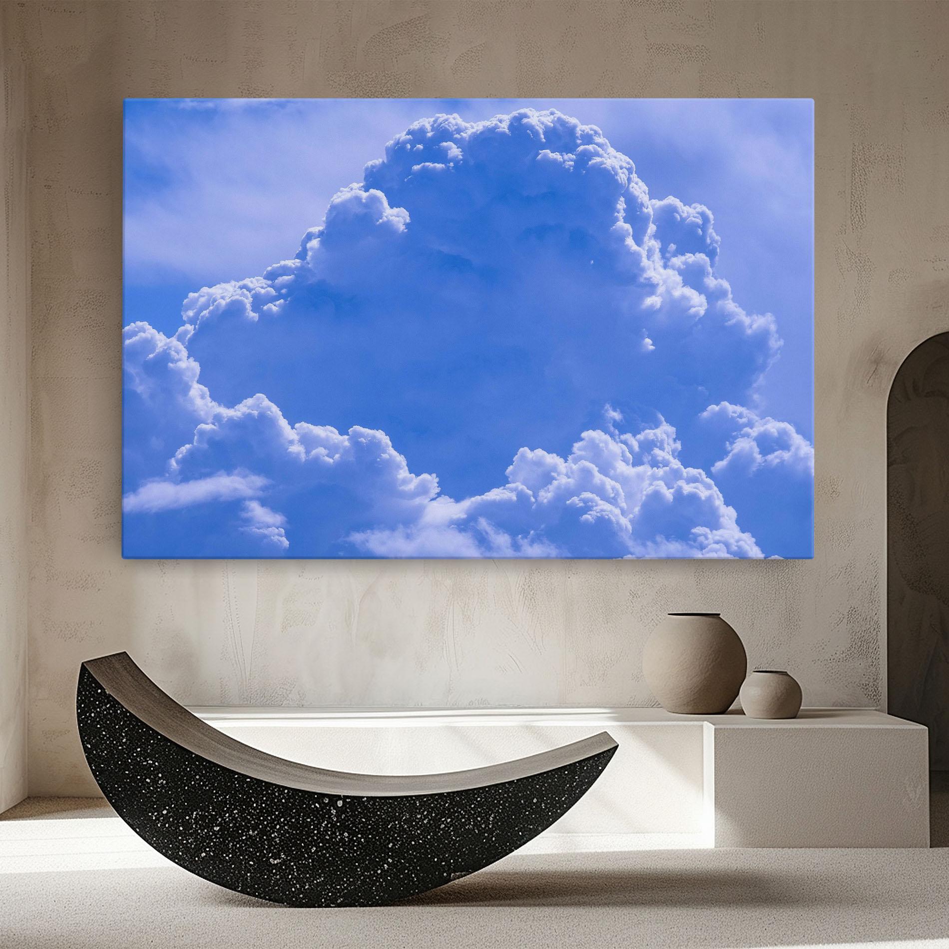 Leinwandbild Big Blue Cloud mockup 8