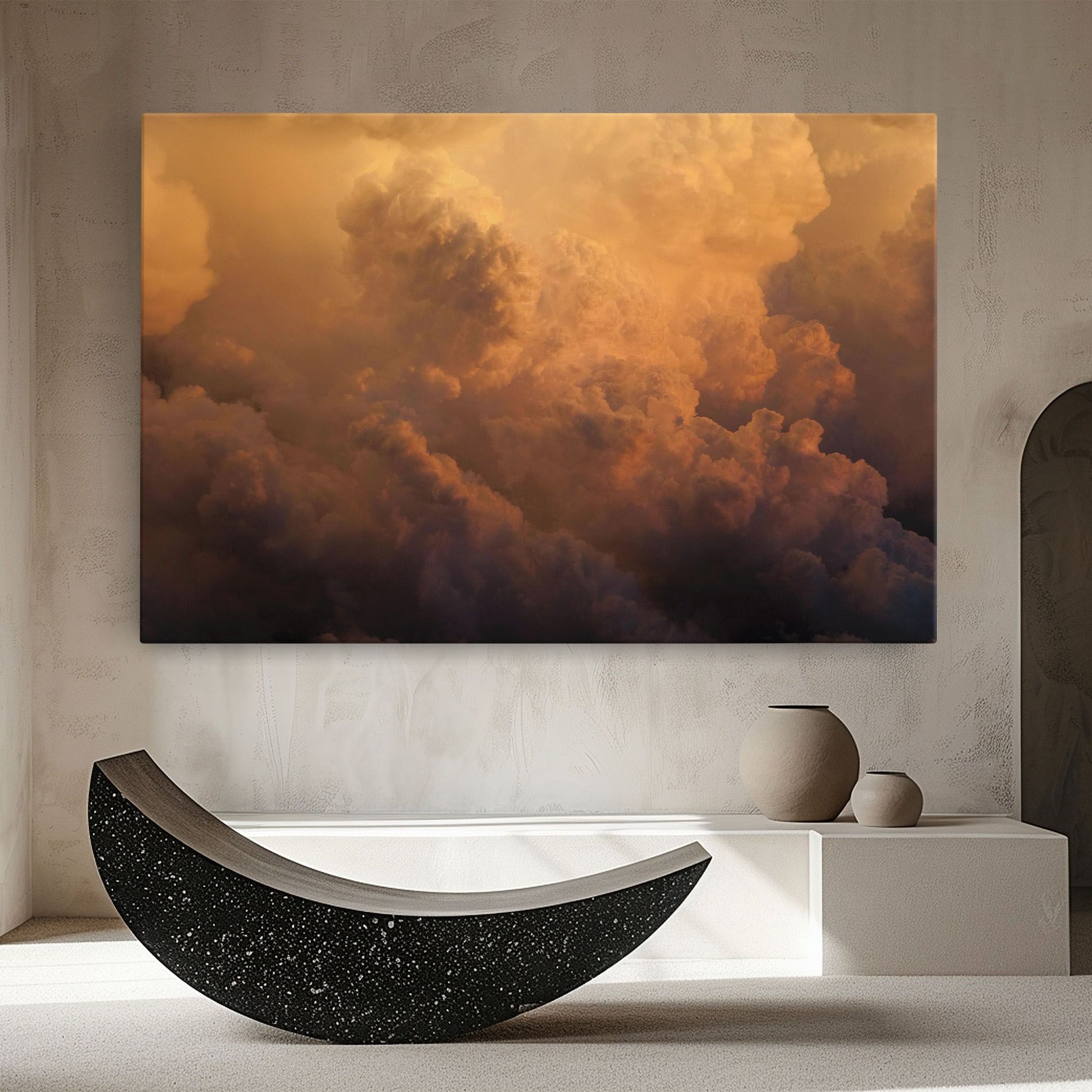 Brown Orange Clouds mockup 8