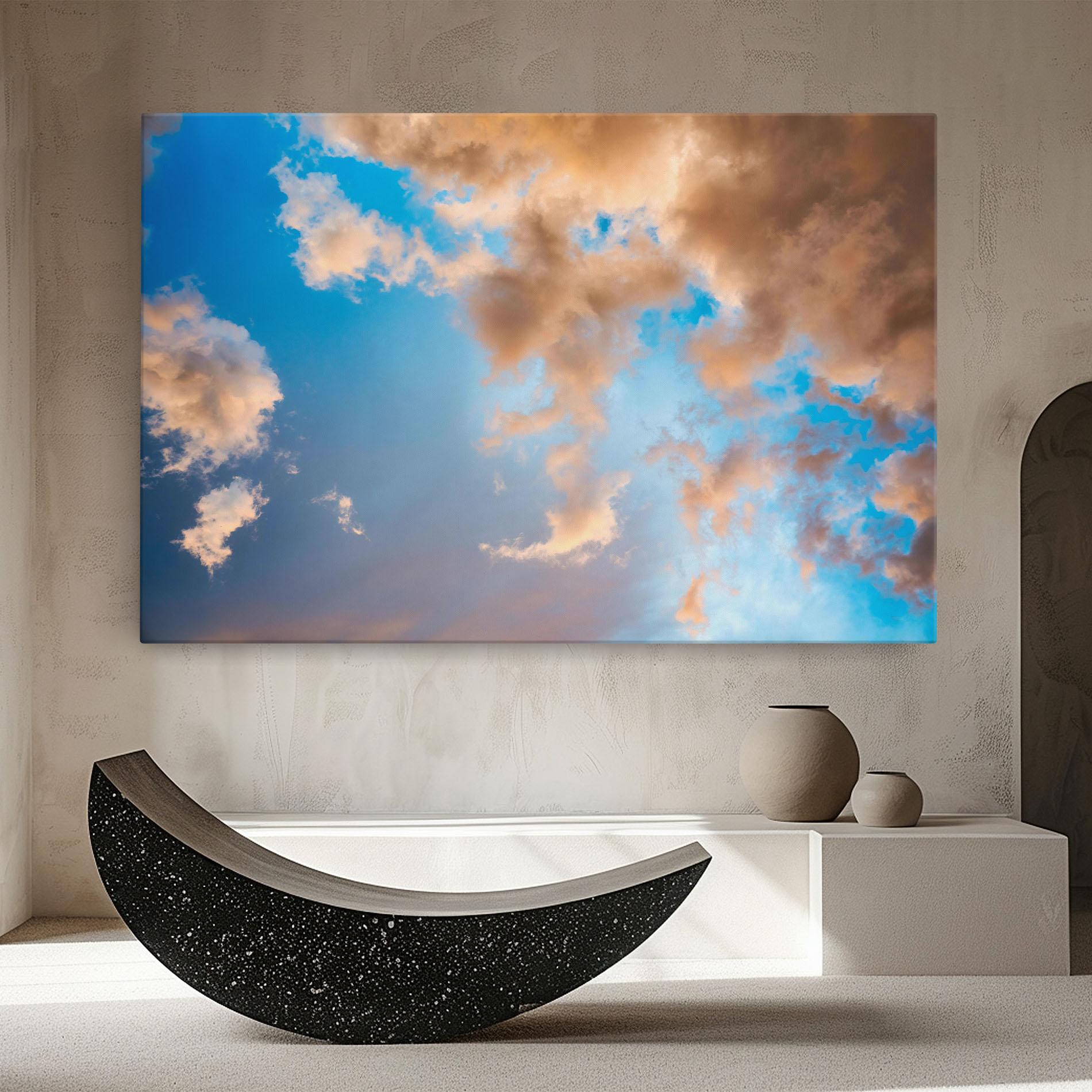 Leinwandbild Clouds Blue Sky mockup 8