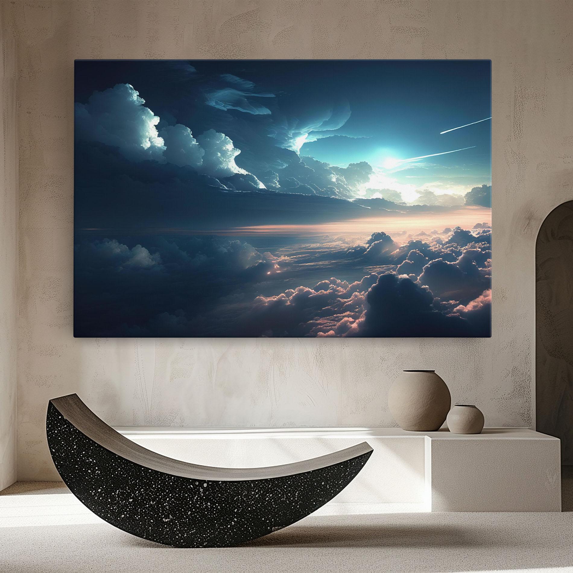 Leinwandbild Dark Clouds mockup 8