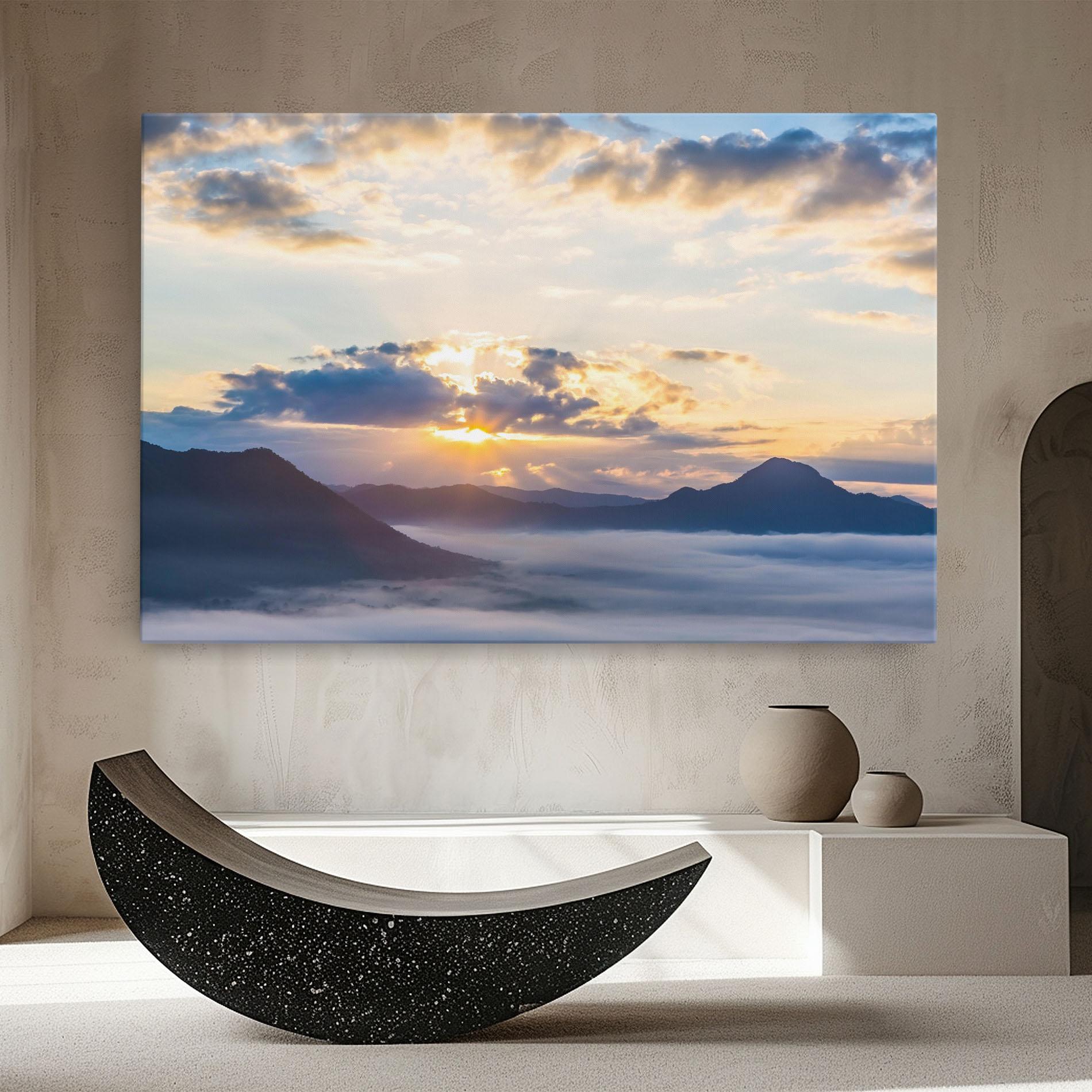 Leinwandbild Fantastic Clouds mockup 8