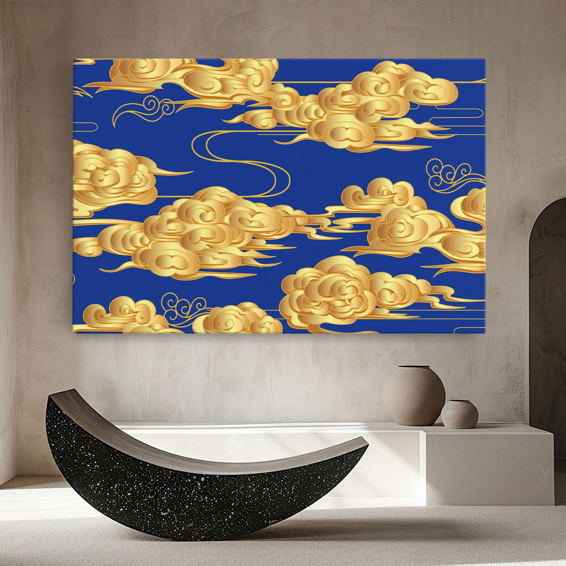Leinwandbild Gold Clouds mockup 8