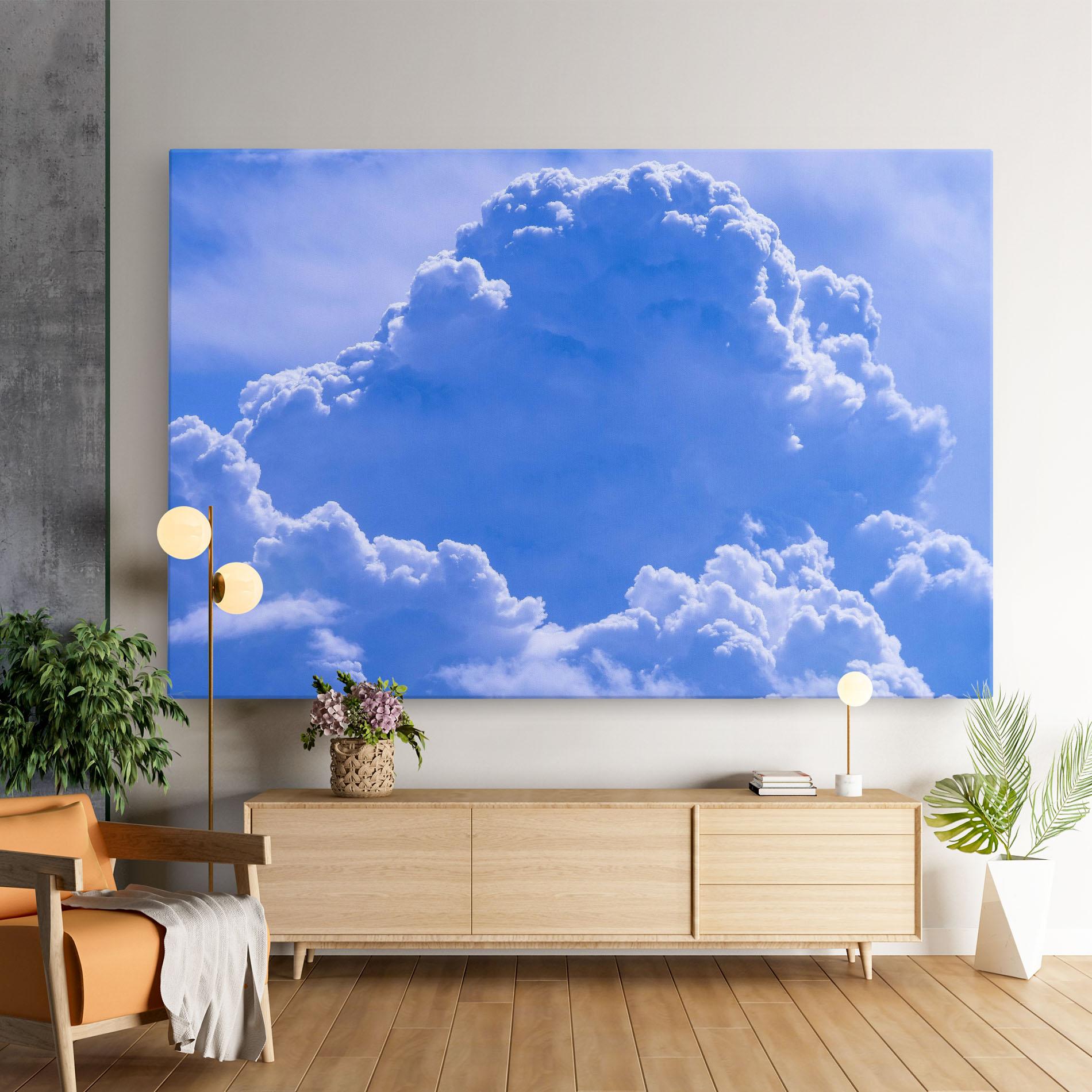 Leinwandbild Big Blue Cloud mockup 9