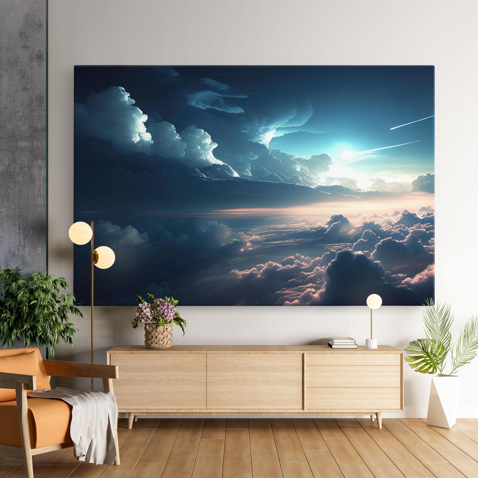 Leinwandbild Dark Clouds mockup 9