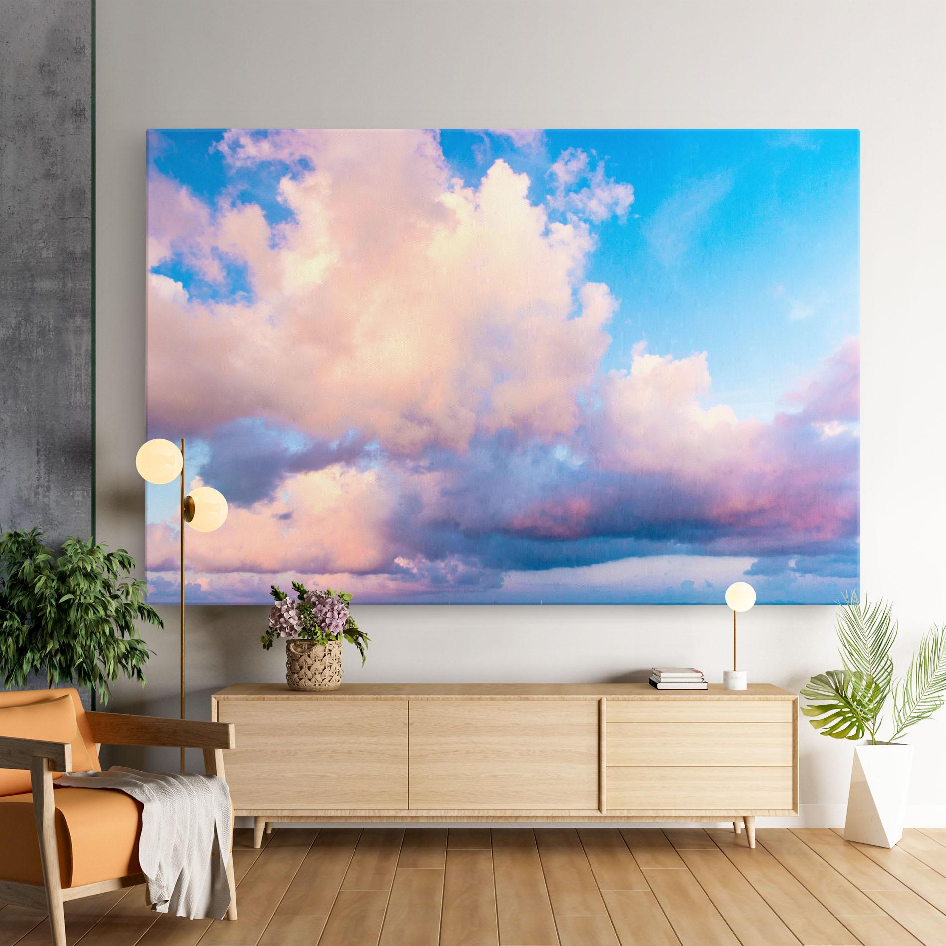 Leinwandbild Dreamy Pink Clouds mockup 9