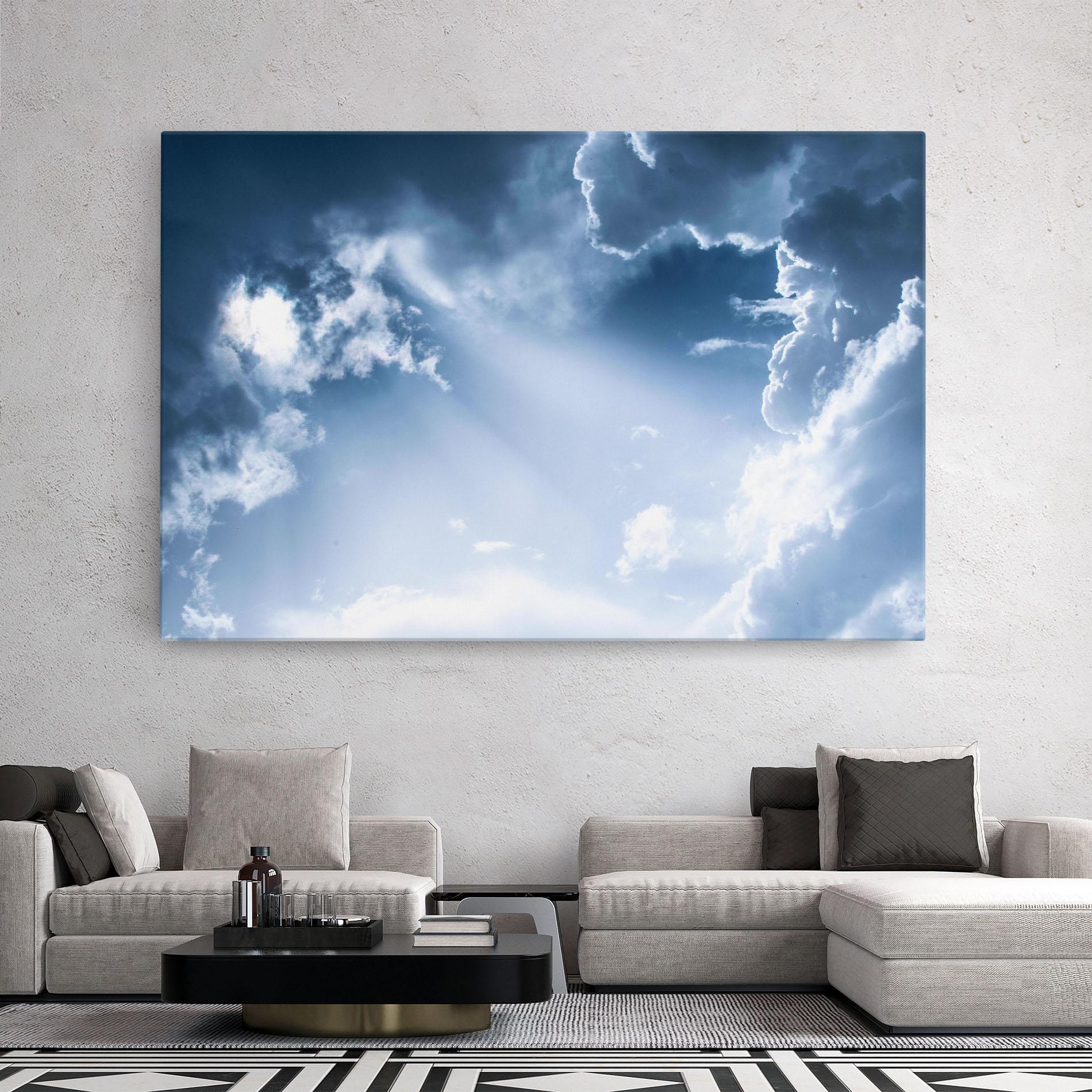 Leinwandbild Dark Blue Sky mockup 2