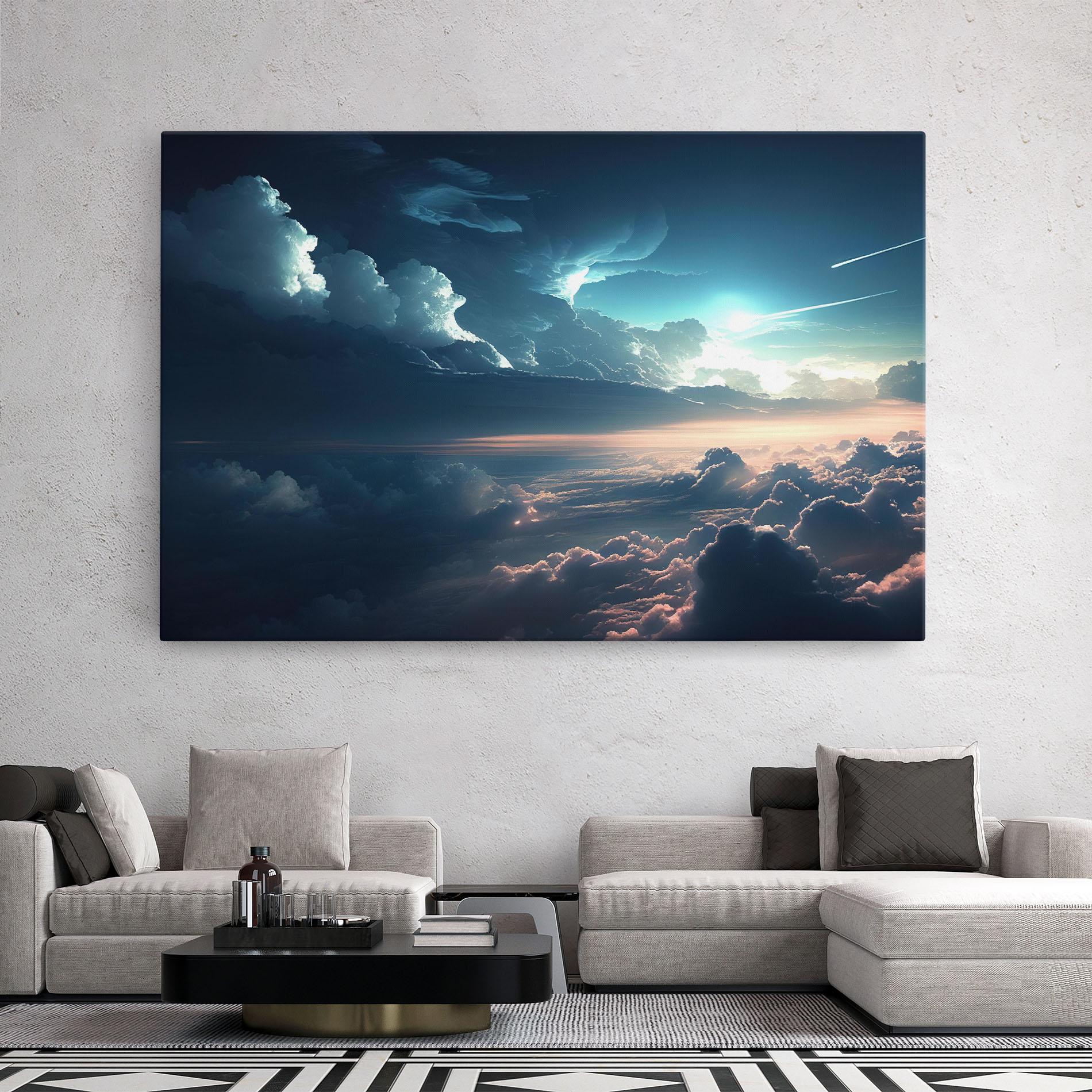 Leinwandbild Dark Clouds mockup 2