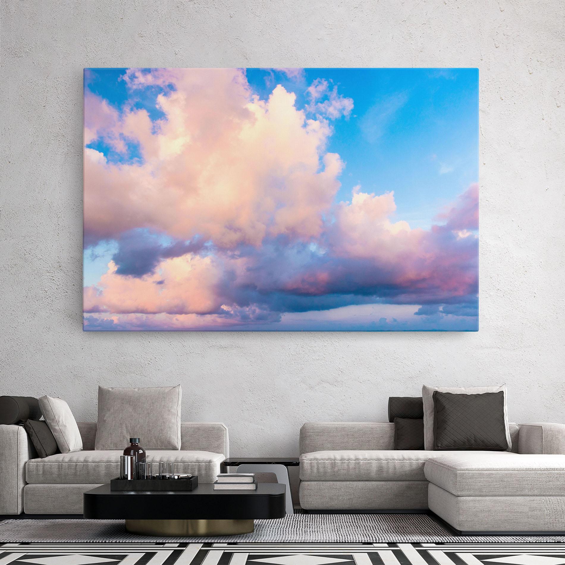 Leinwandbild Dreamy Pink Clouds mockup 2