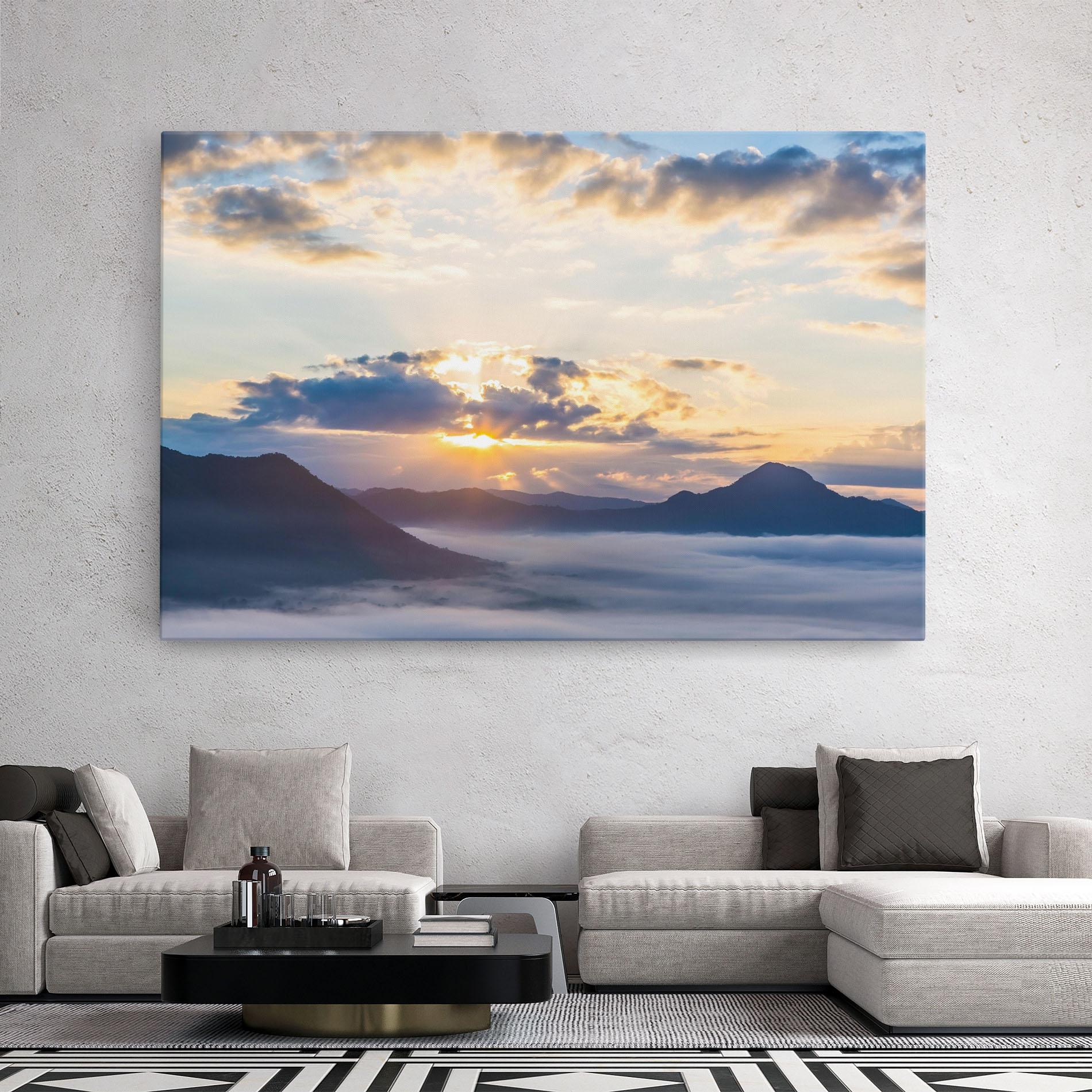 Leinwandbild Fantastic Clouds mockup 2