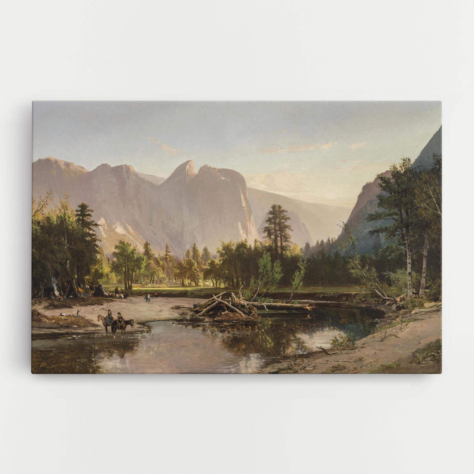 Leinwandbild Small Lake Forest mockup 0