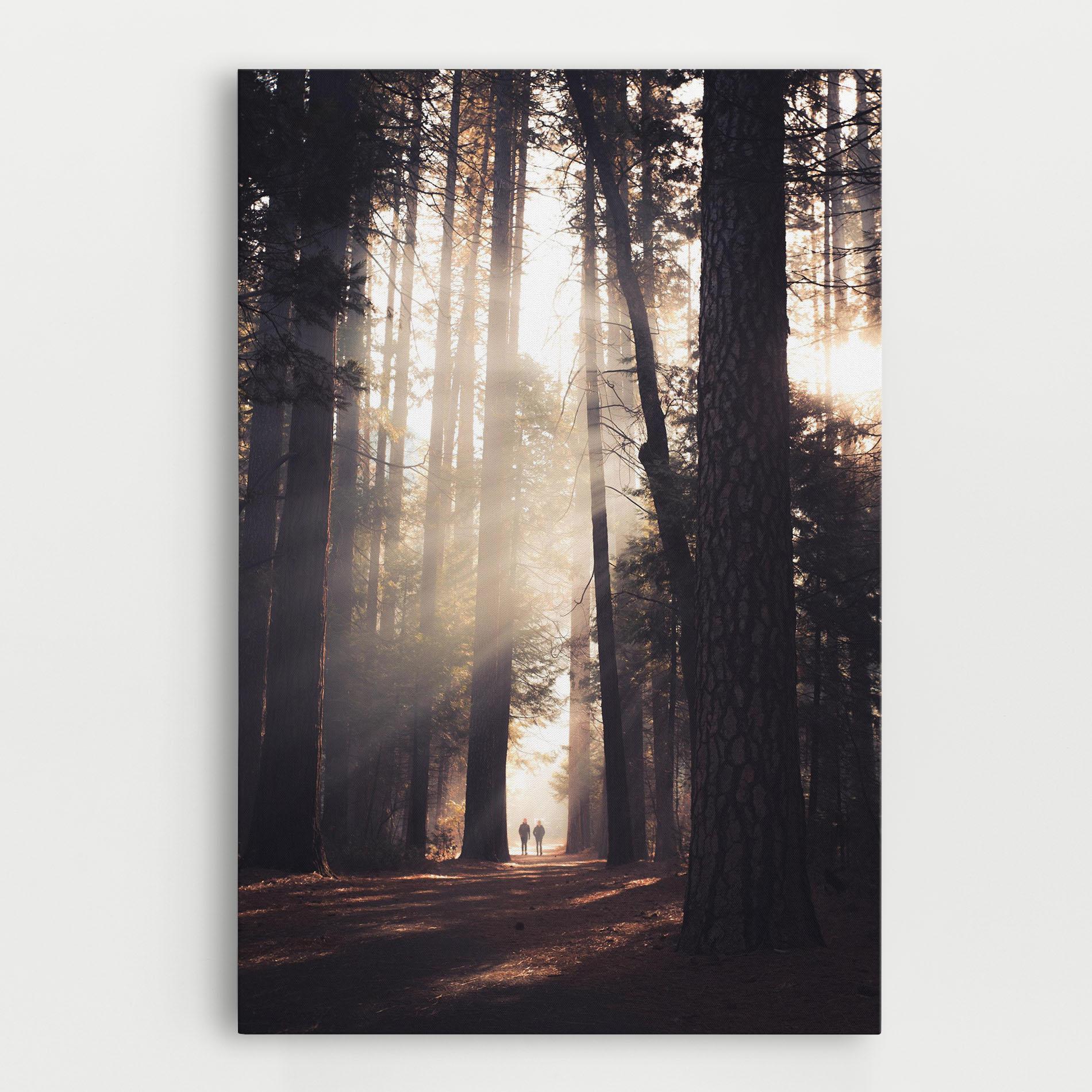 Leinwandbild Foggy Couple Forest mockup 0