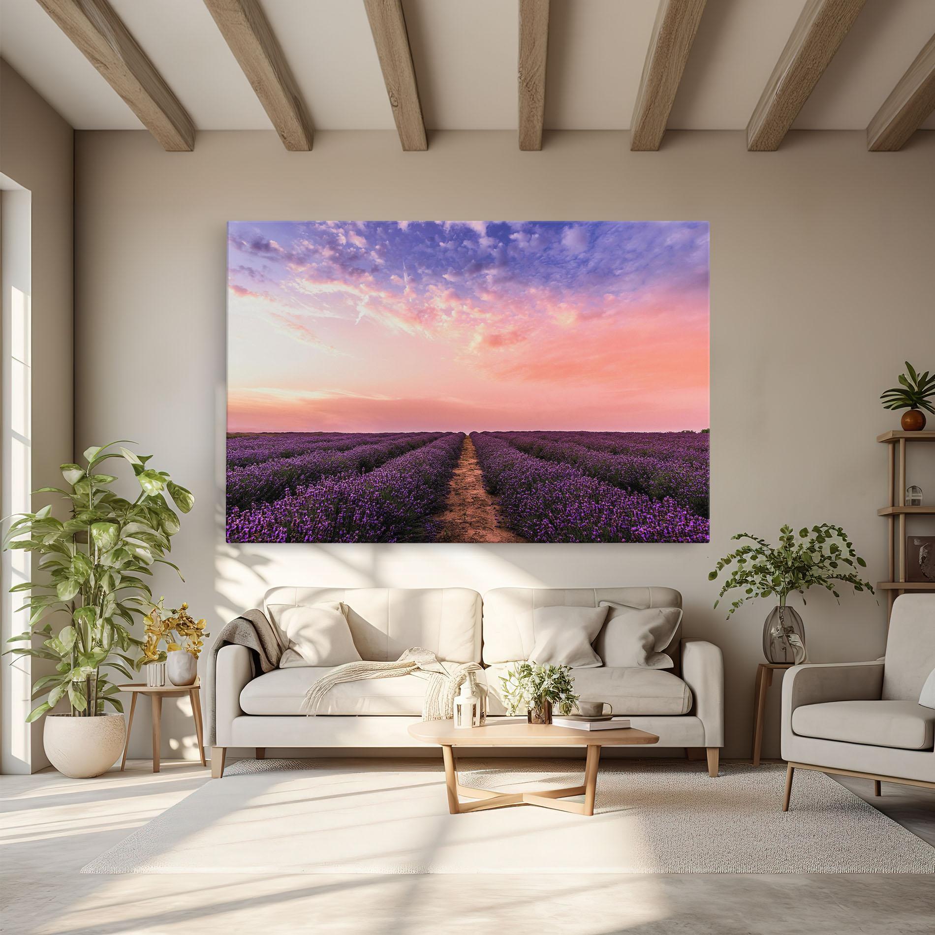 Leinwandbild Lavender Field mockup 6
