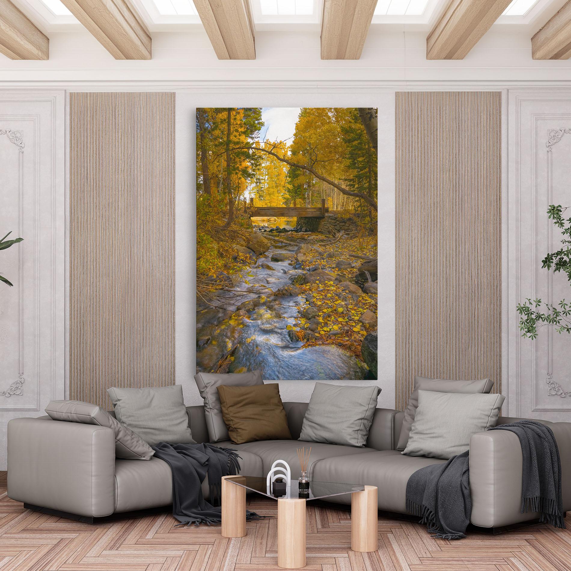 Leinwandbild Yellow View Forest mockup 6