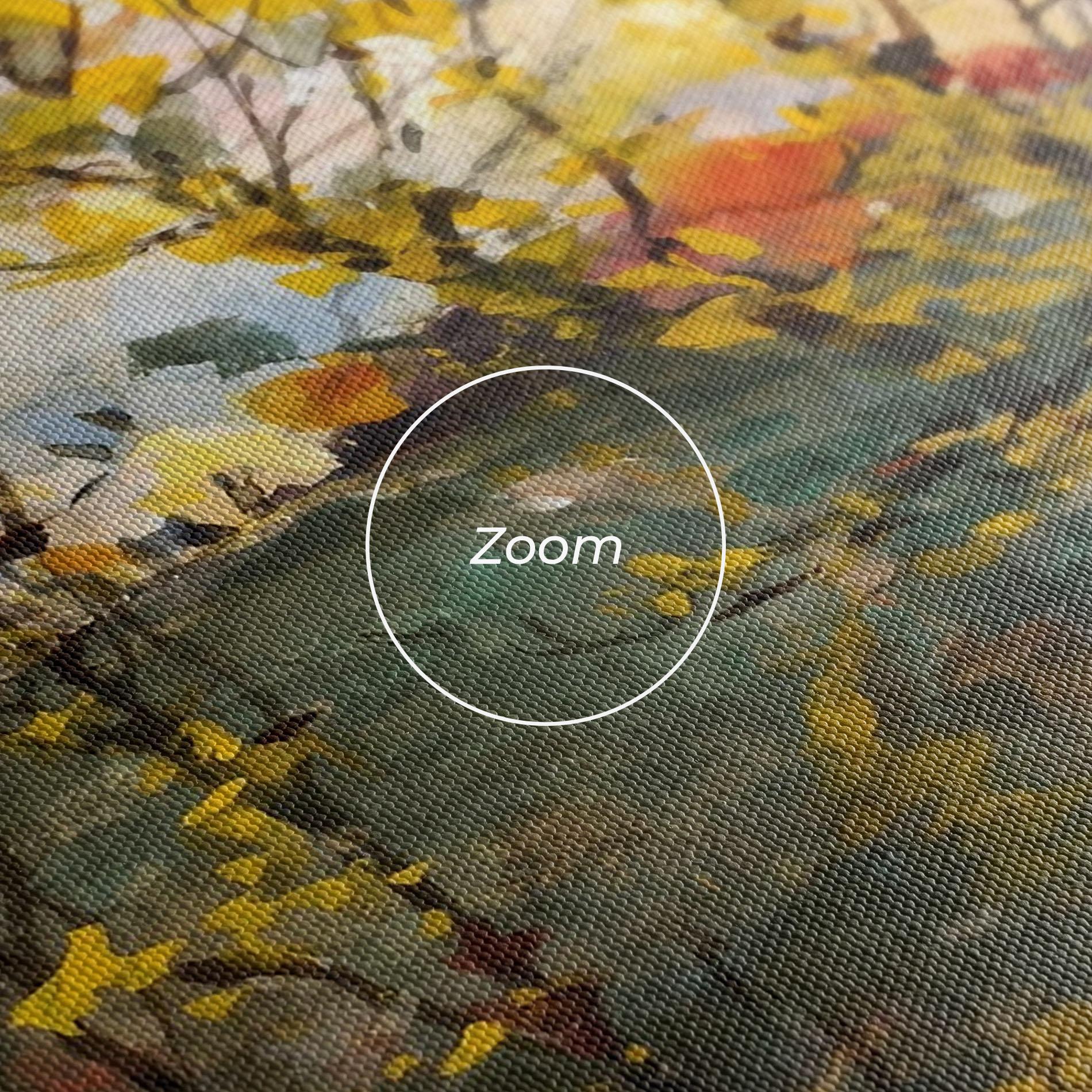 Leinwandbild Autumn Painting Tree mockup 3