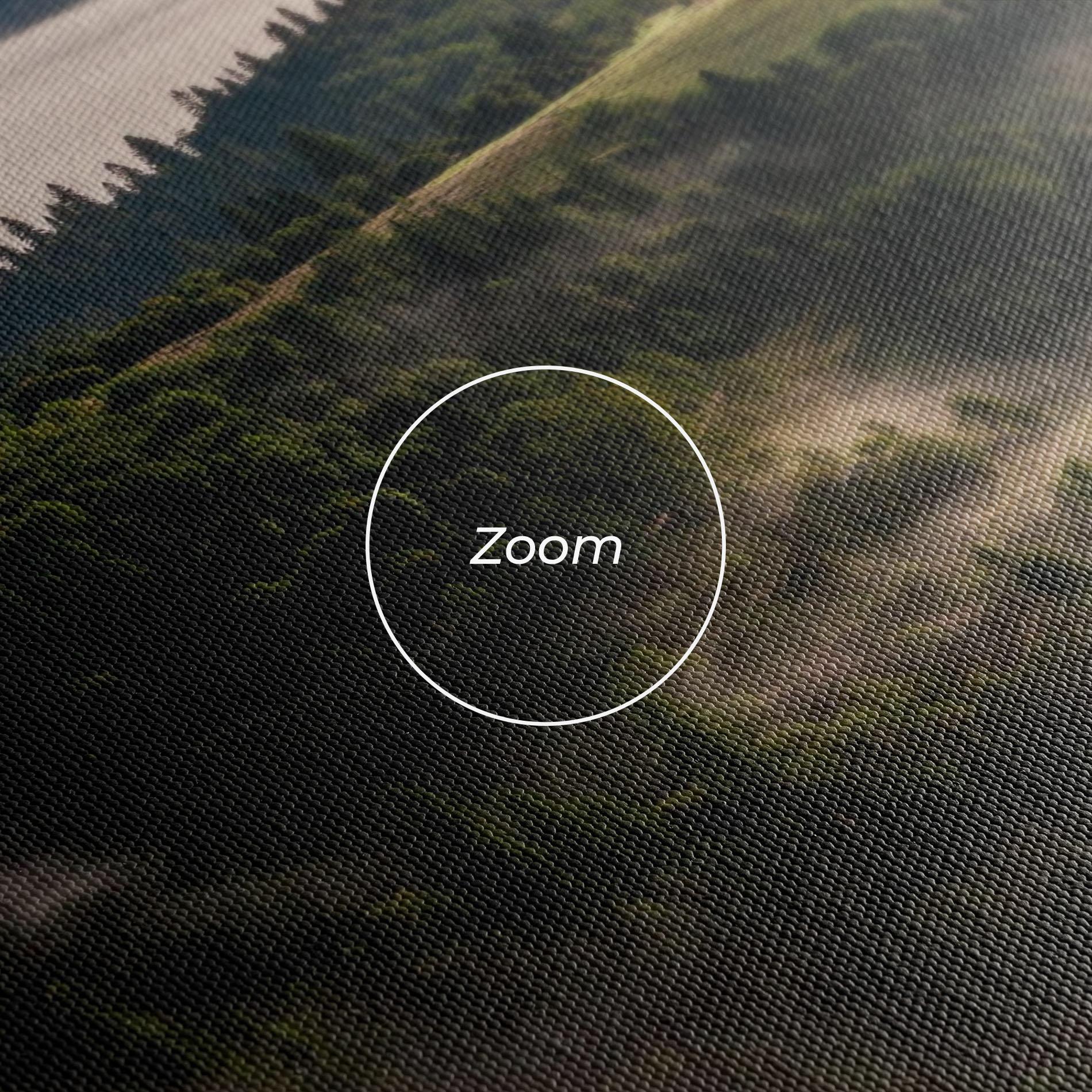 Leinwandbild Foggy Forest View mockup 3