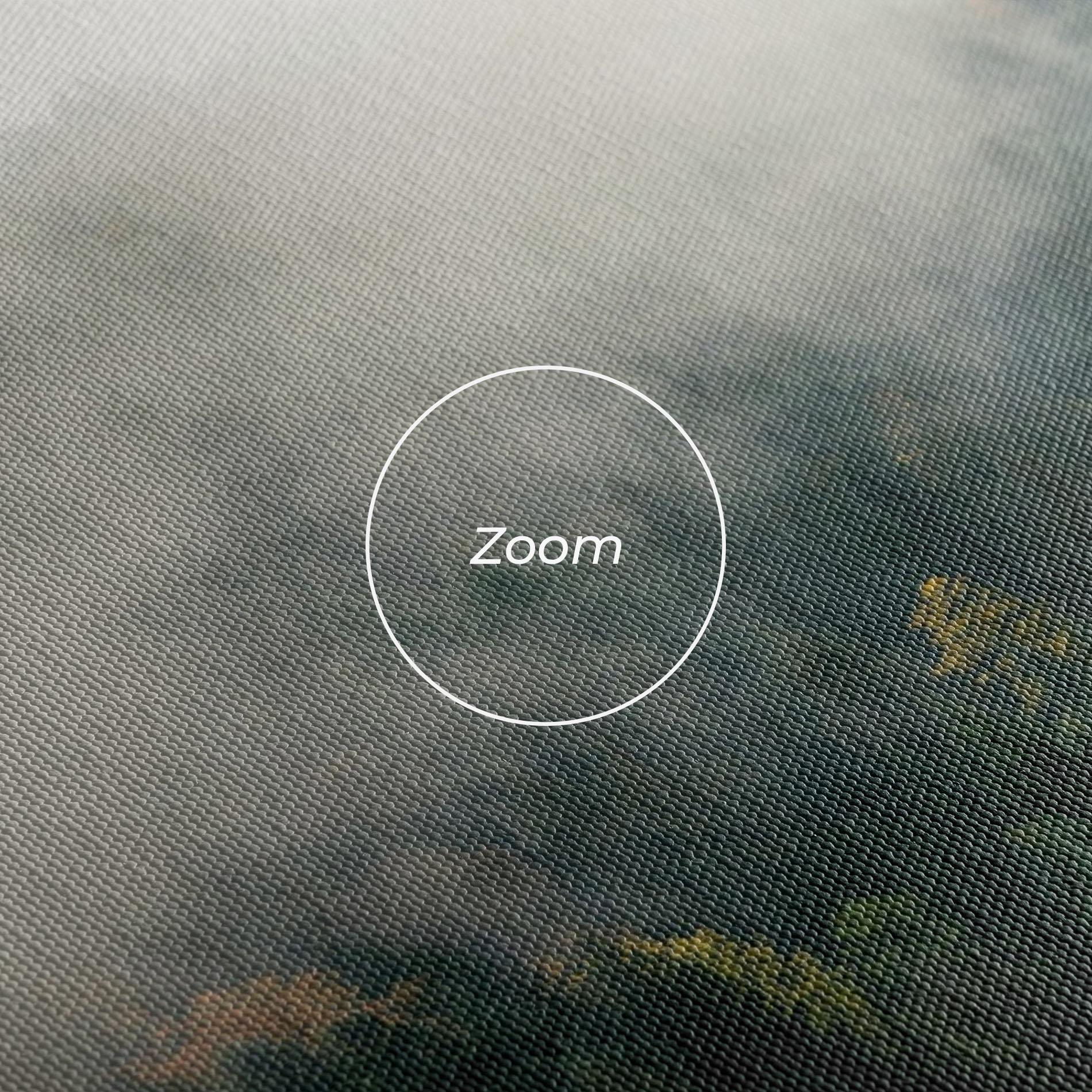 Leinwandbild Foggy Tree Forest mockup 3