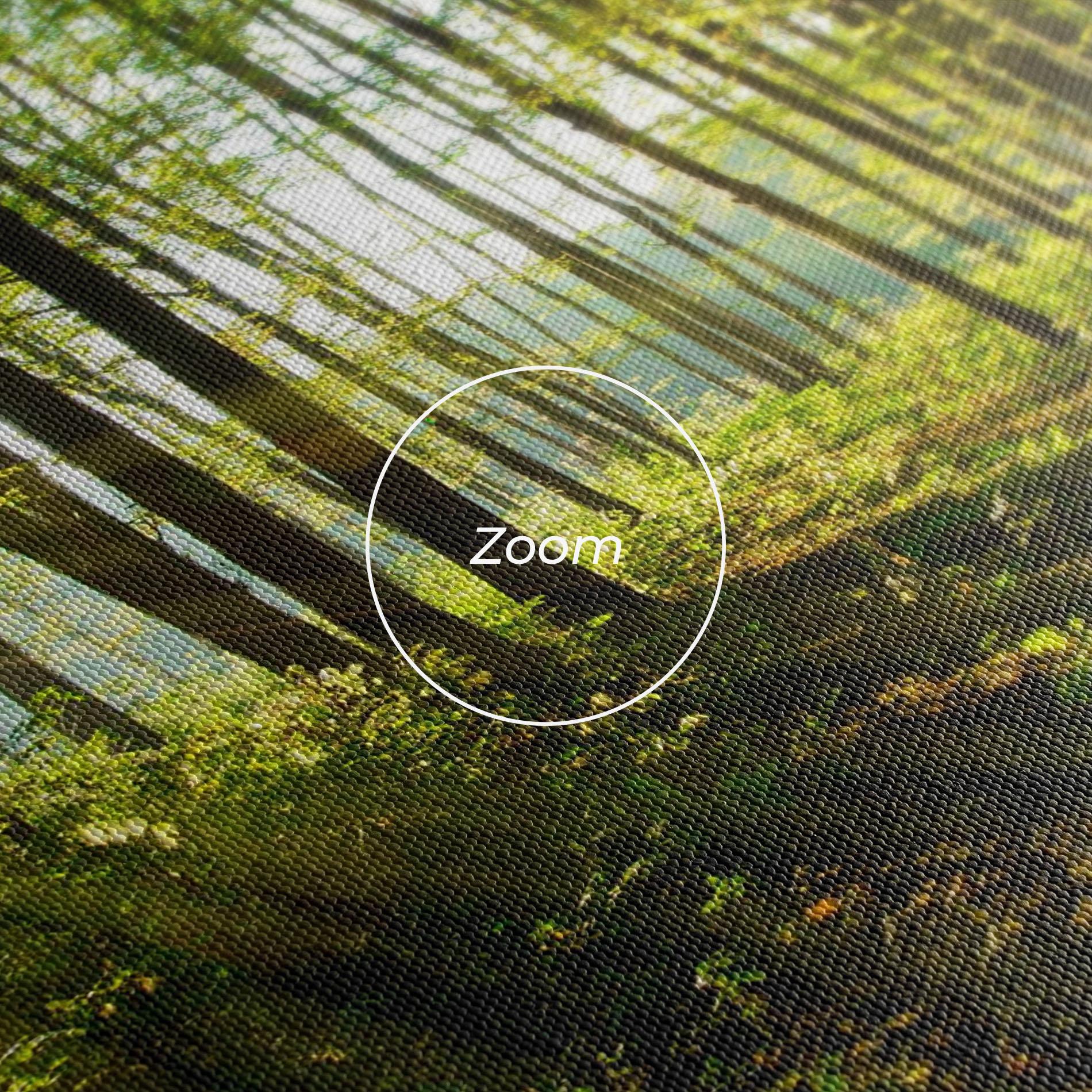 Leinwandbild Green Light Forest mockup 3