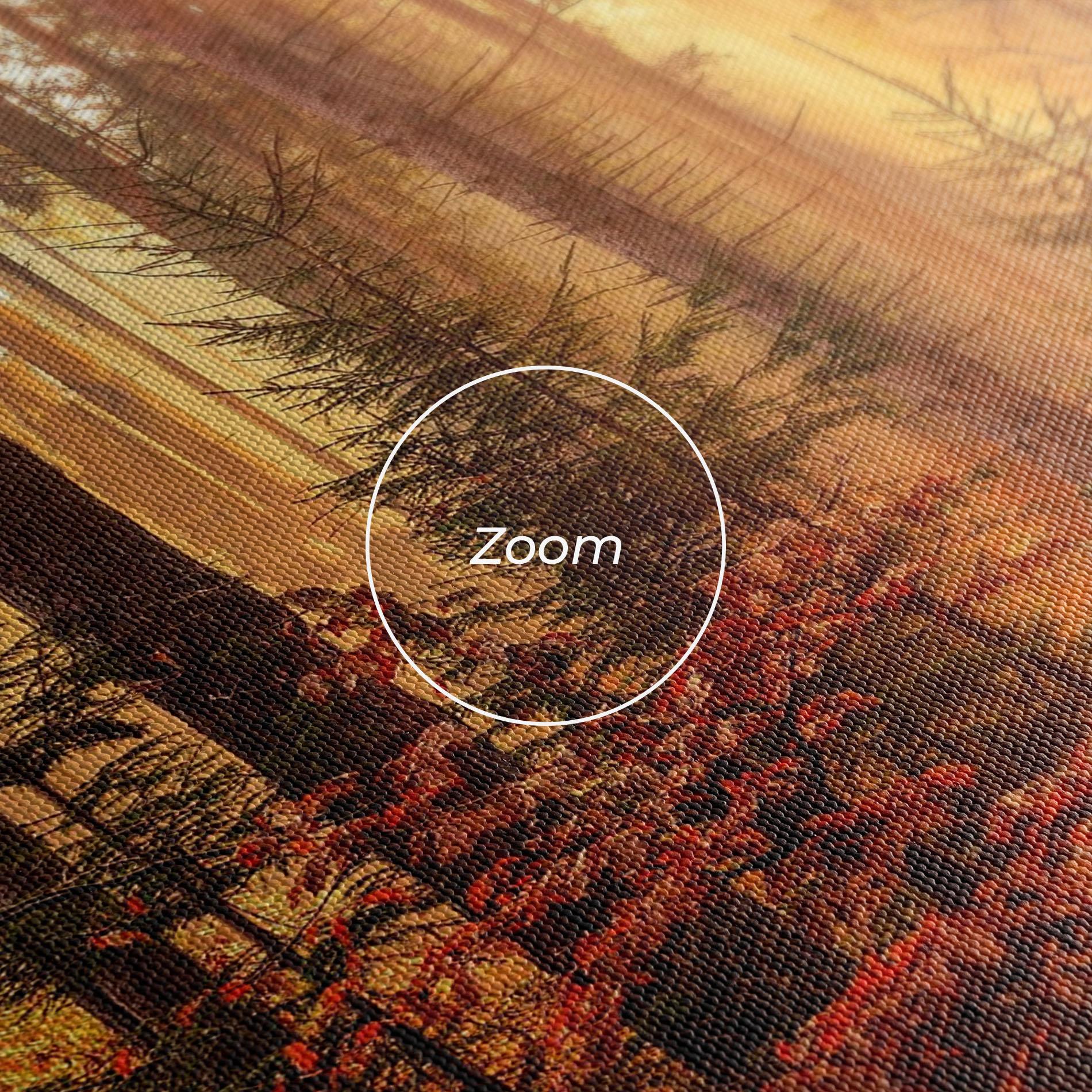 Leinwandbild Orange Light Forest mockup 3