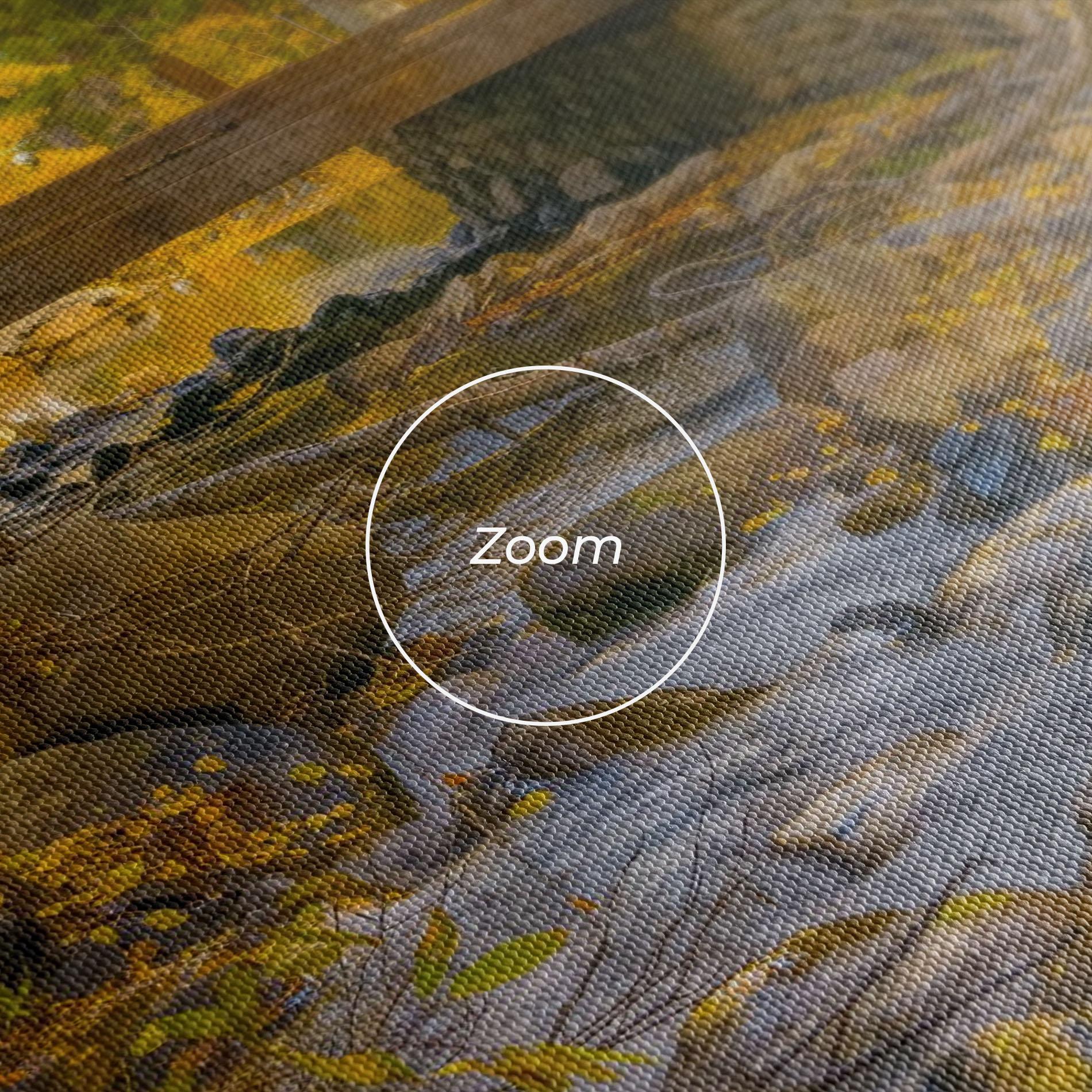 Leinwandbild Yellow View Forest mockup 3