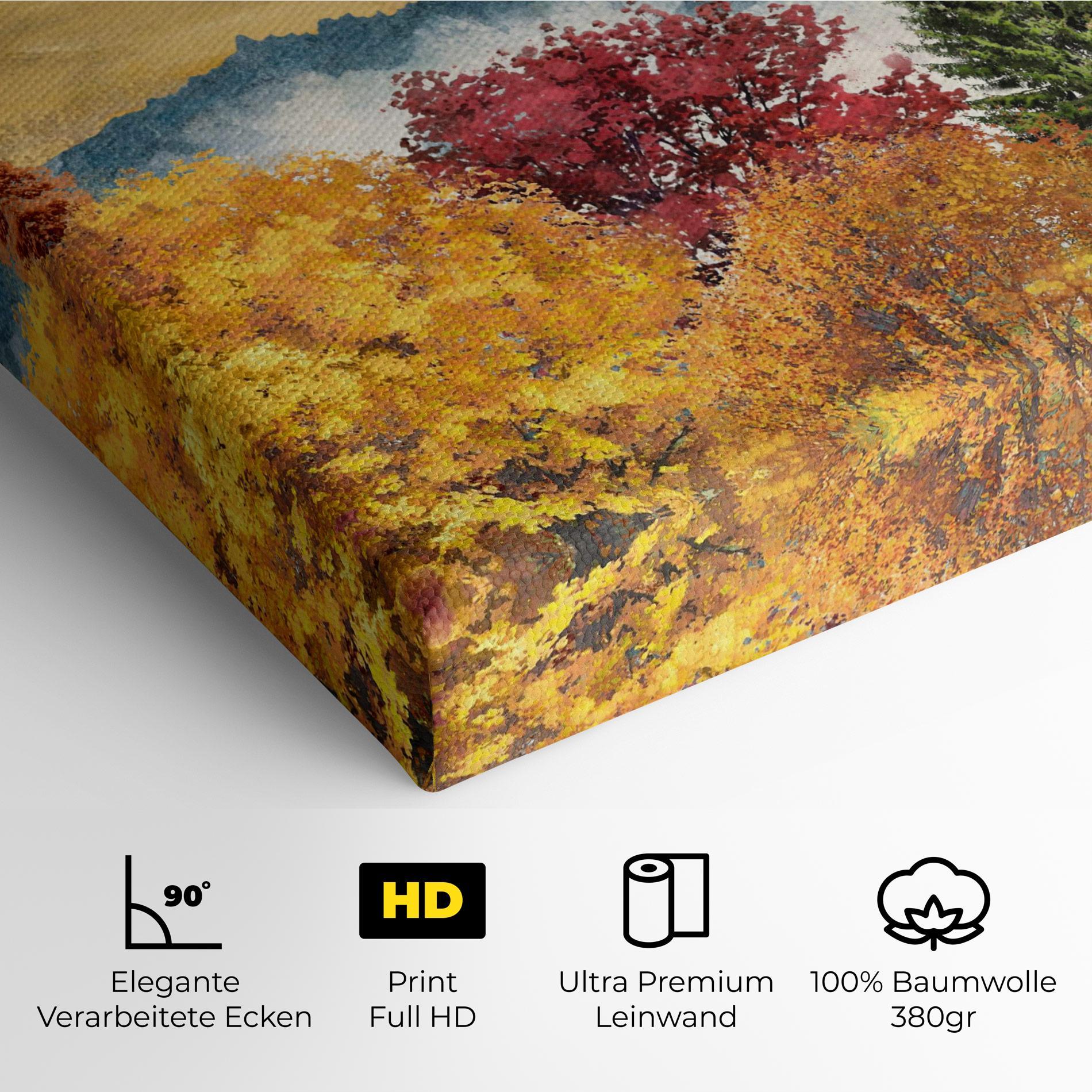 Leinwandbild Mix Color Trees mockup 4