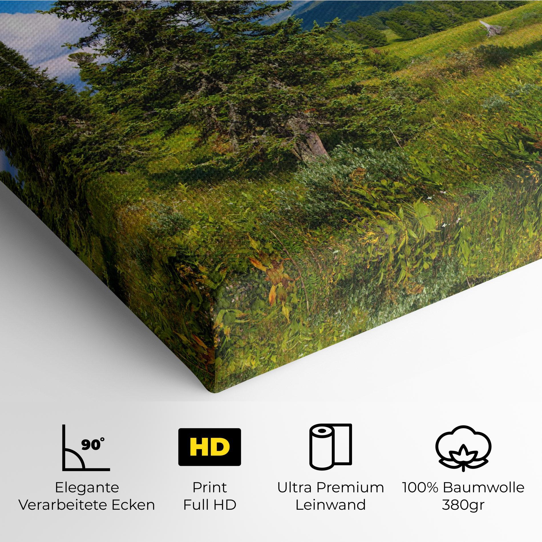 Leinwandbild Morning Sunny Field mockup 4