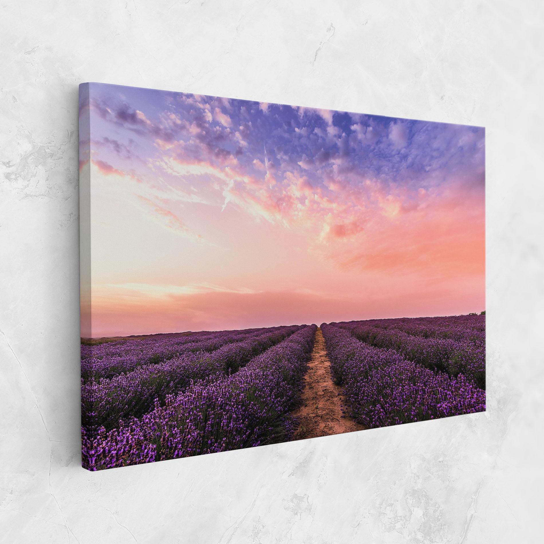 Leinwandbild Lavender Field mockup 1