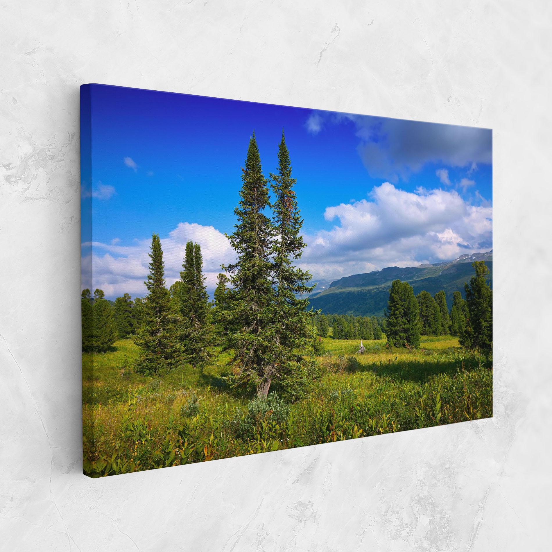 Leinwandbild Morning Sunny Field mockup 1