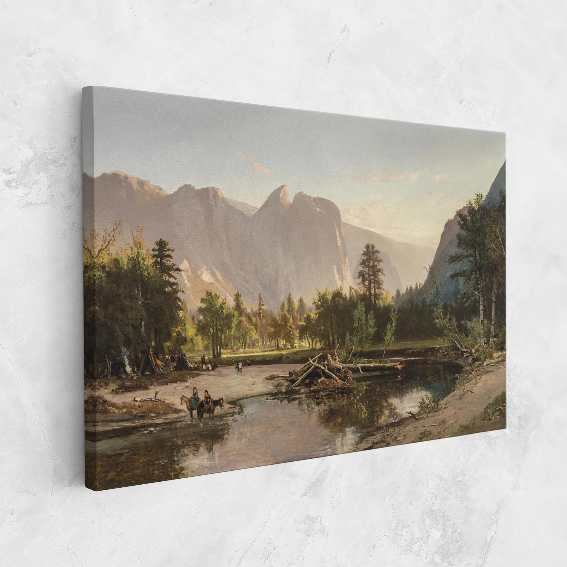 Leinwandbild Small Lake Forest mockup 1