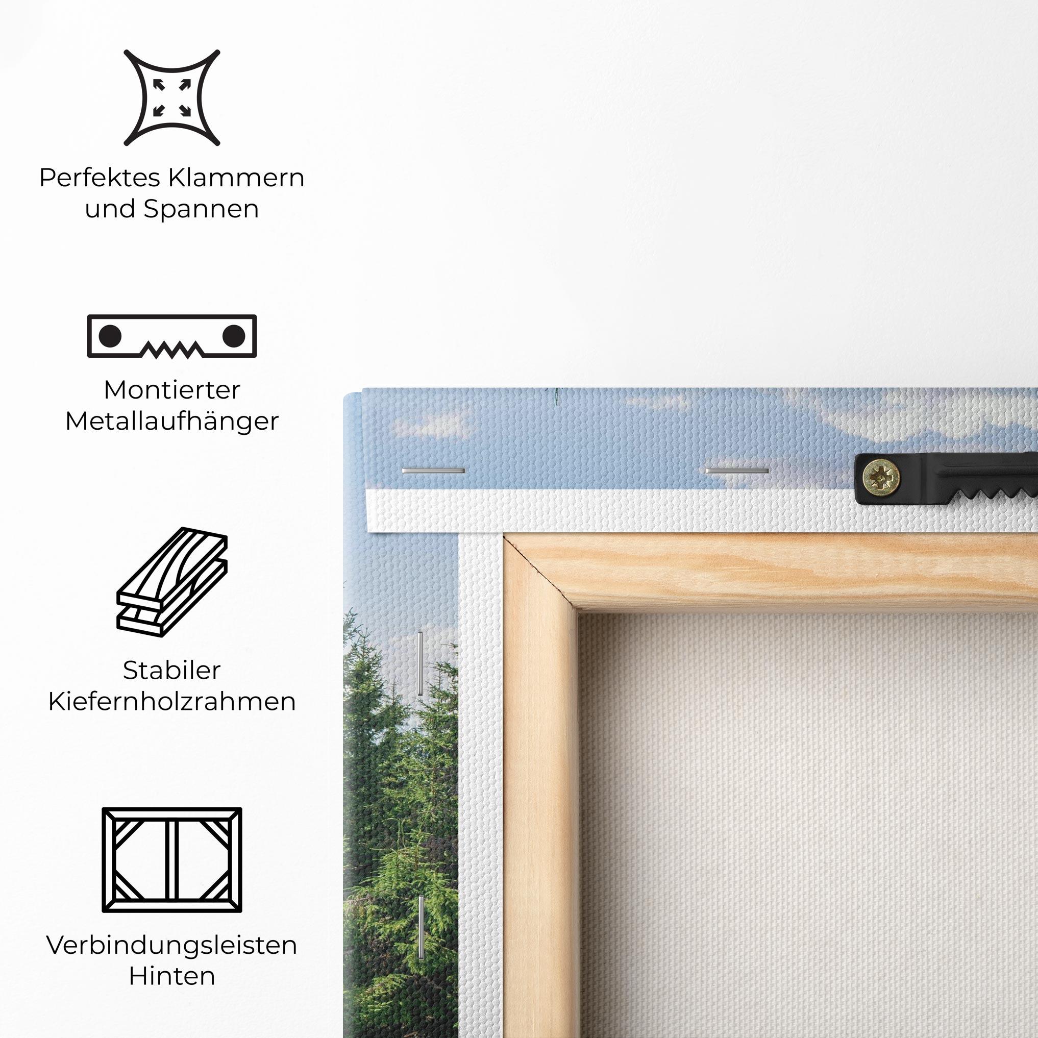 Leinwandbild Carpathian Mountain mockup 5