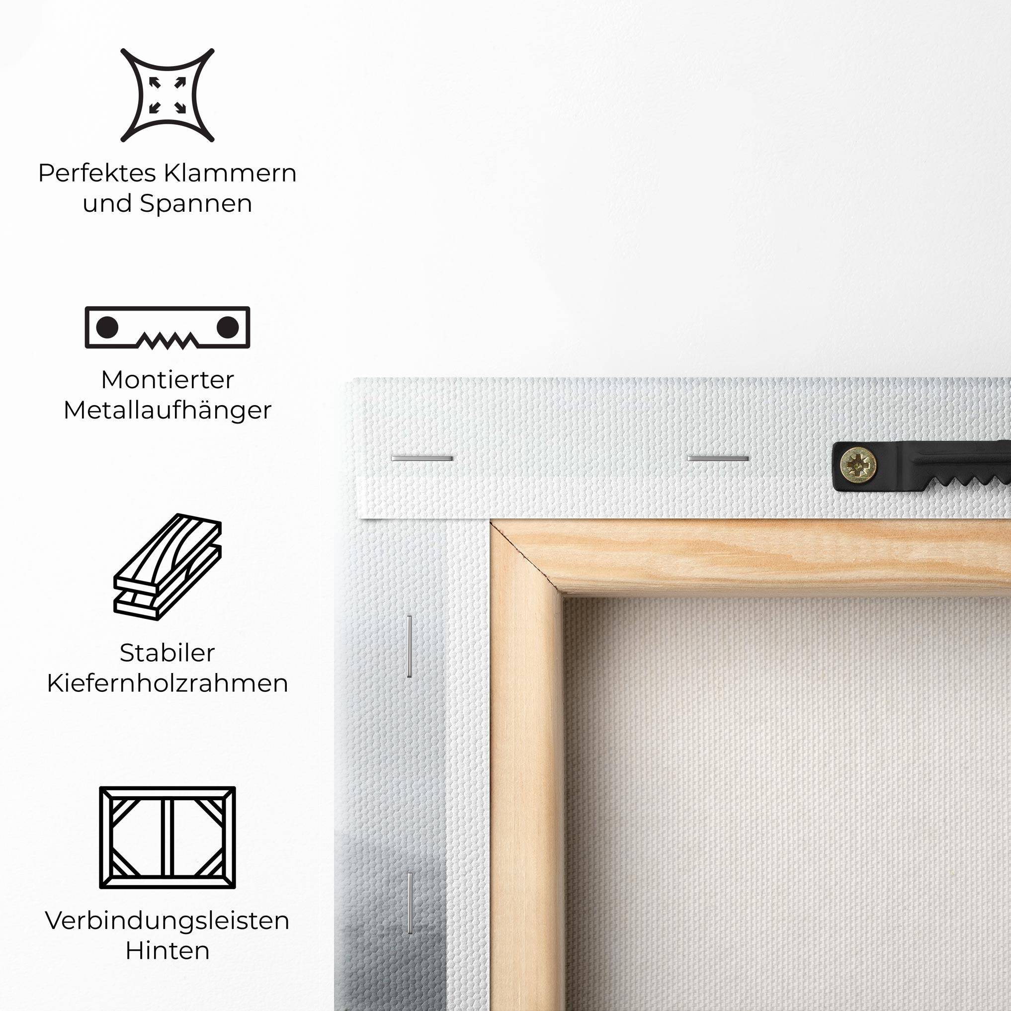 Leinwandbild Foggy Mountain Forest mockup 5