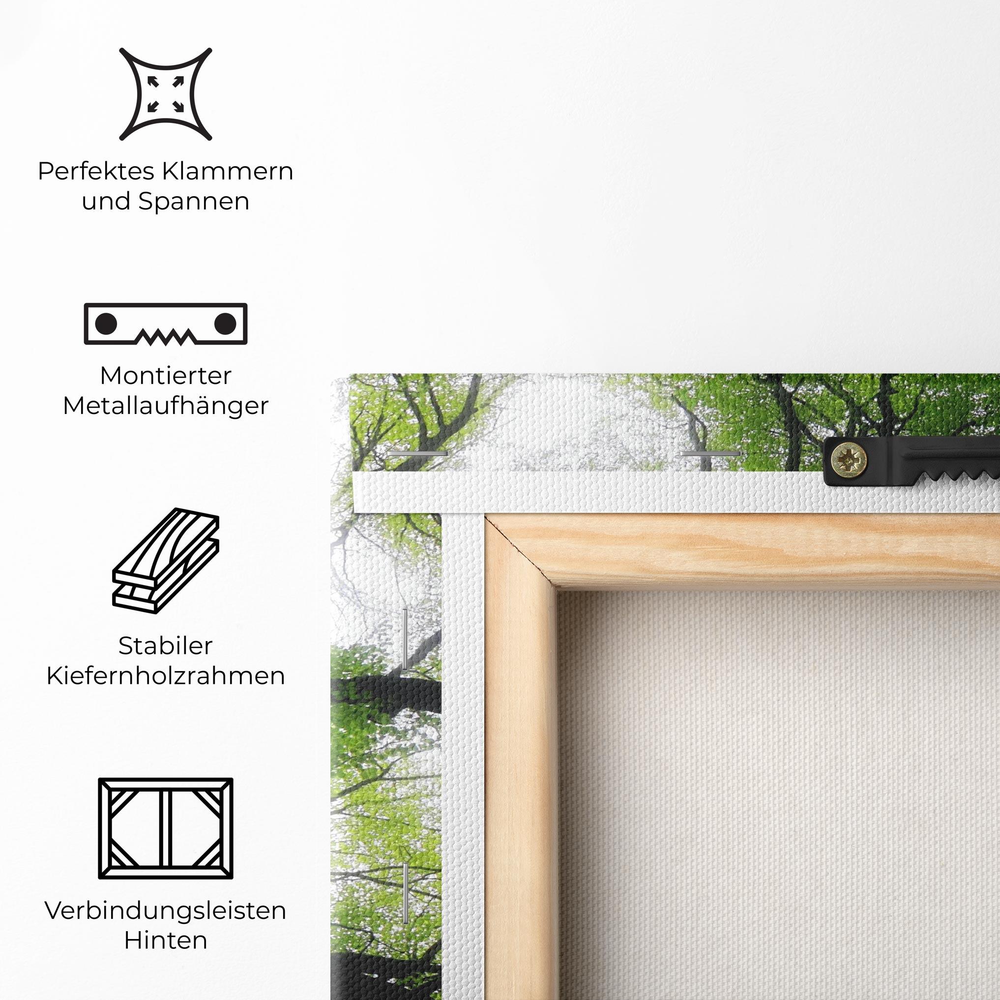 Leinwandbild Forest Green Tree mockup 5