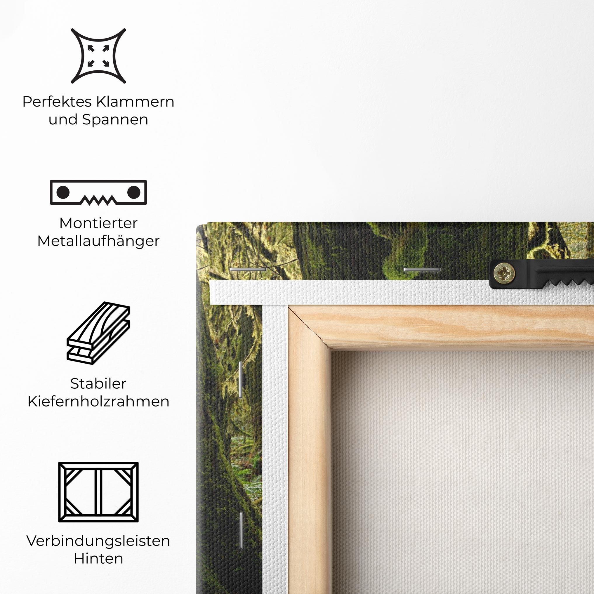 Leinwandbild Green Moss Forest mockup 5