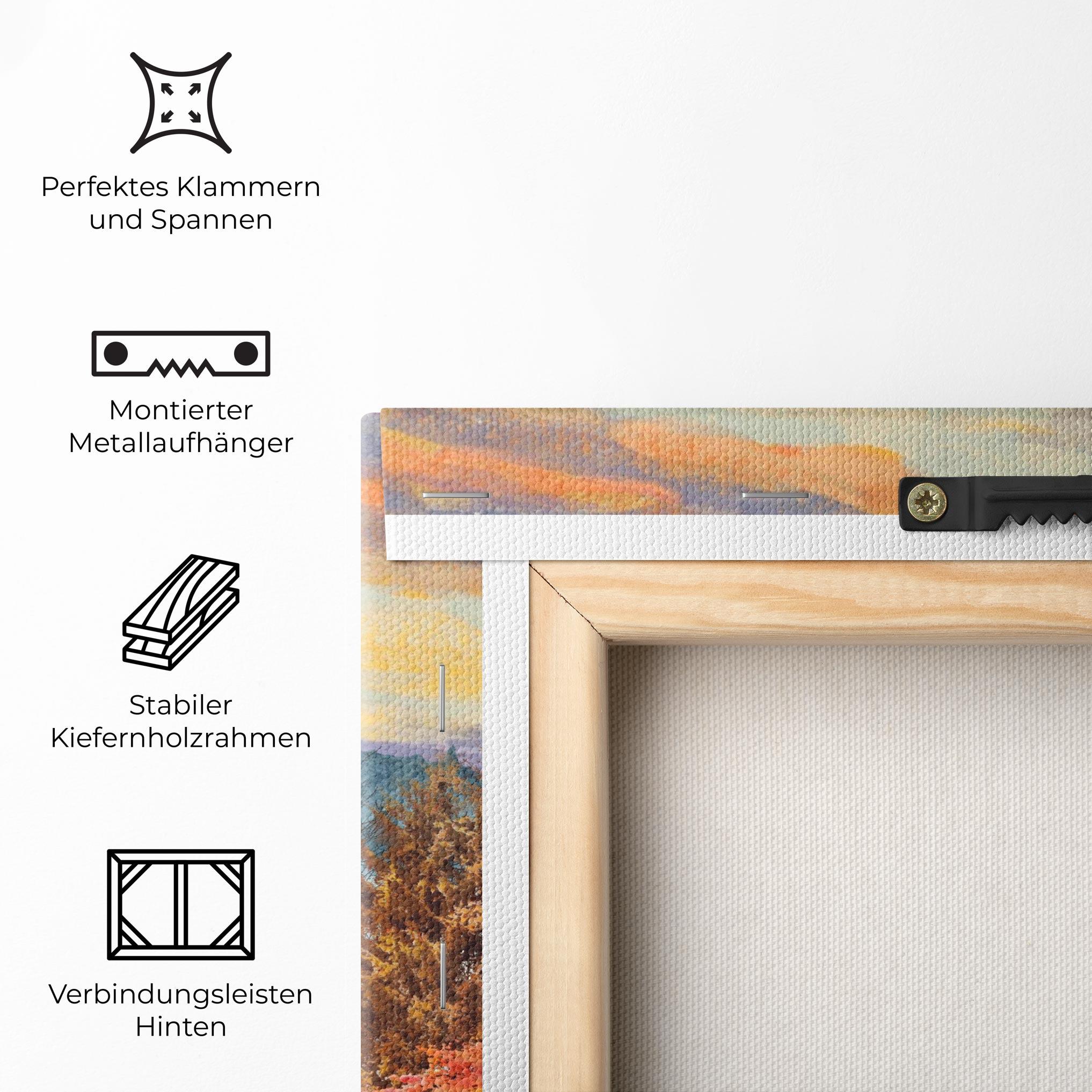 Leinwandbild Mix Color Trees mockup 5