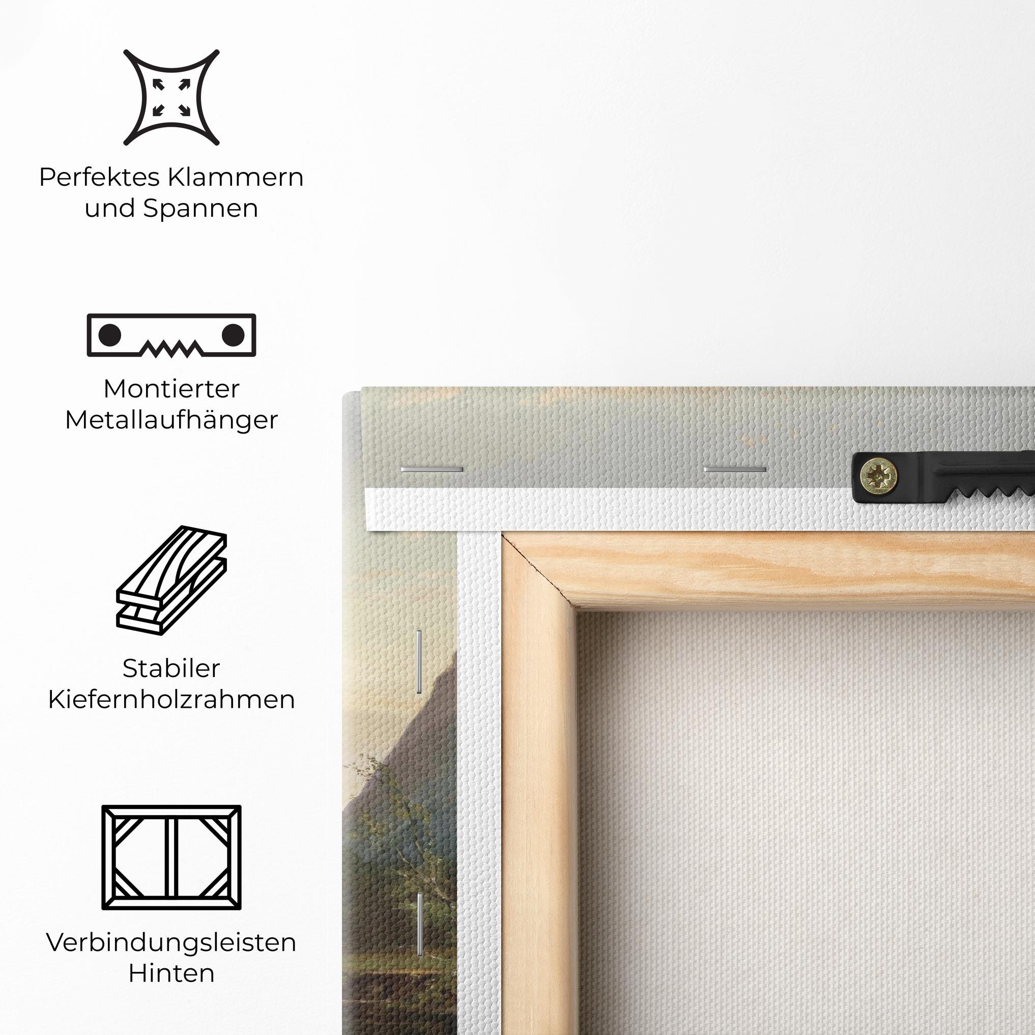 Leinwandbild Small Lake Forest mockup 5