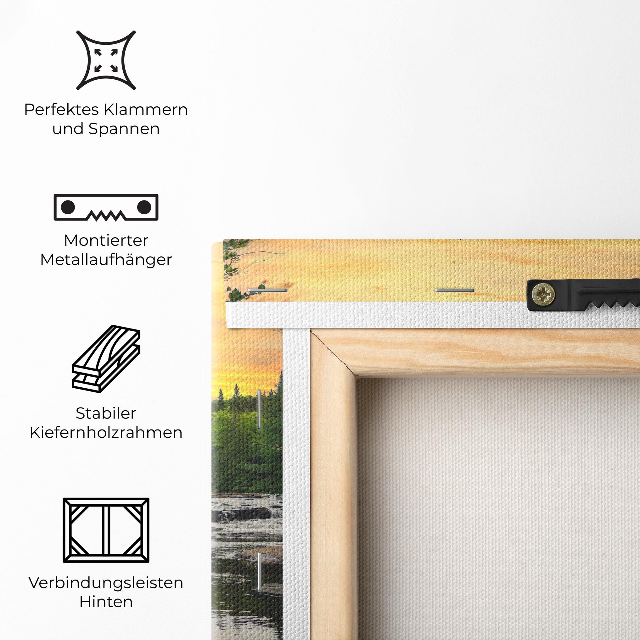 Leinwandbild Small River Forest mockup 5