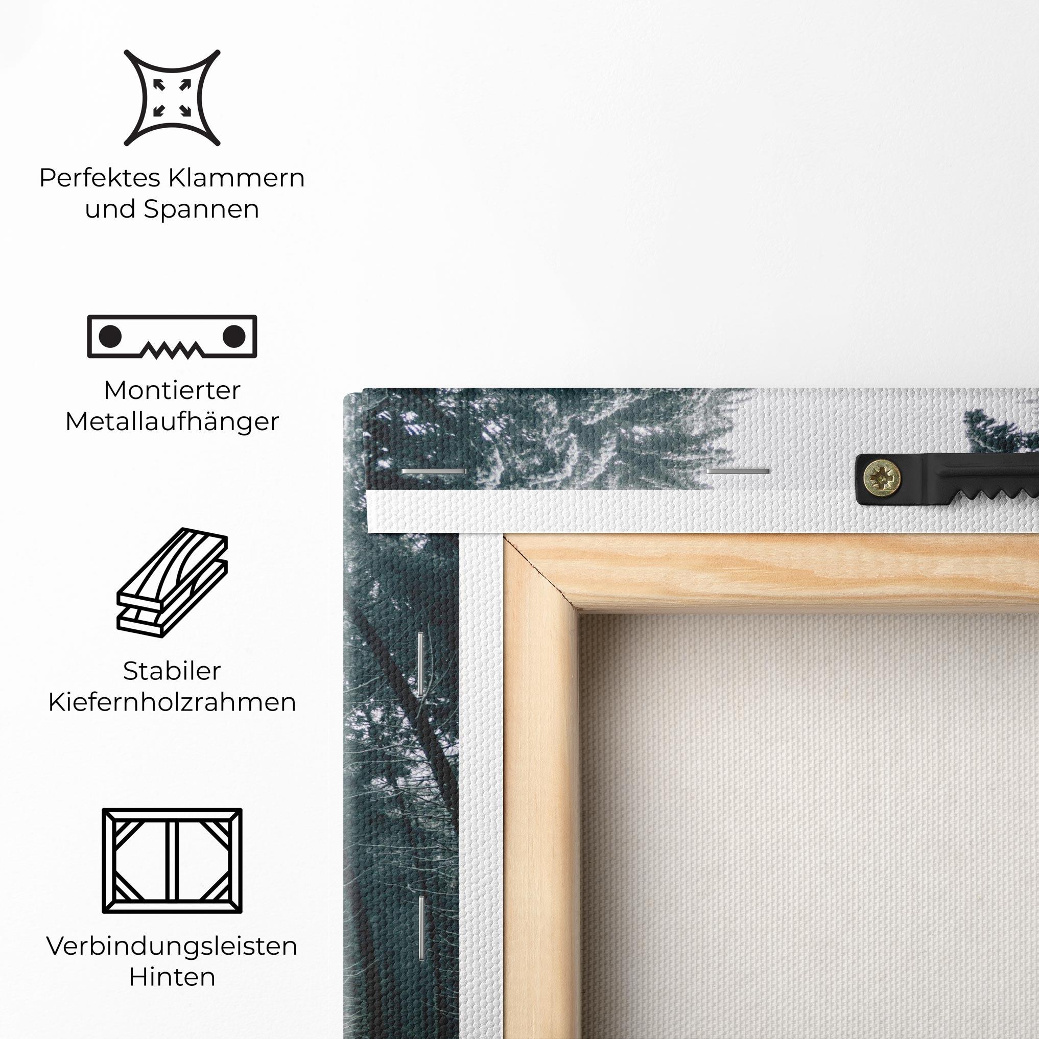 Leinwandbild Snow Road Dorest mockup 5