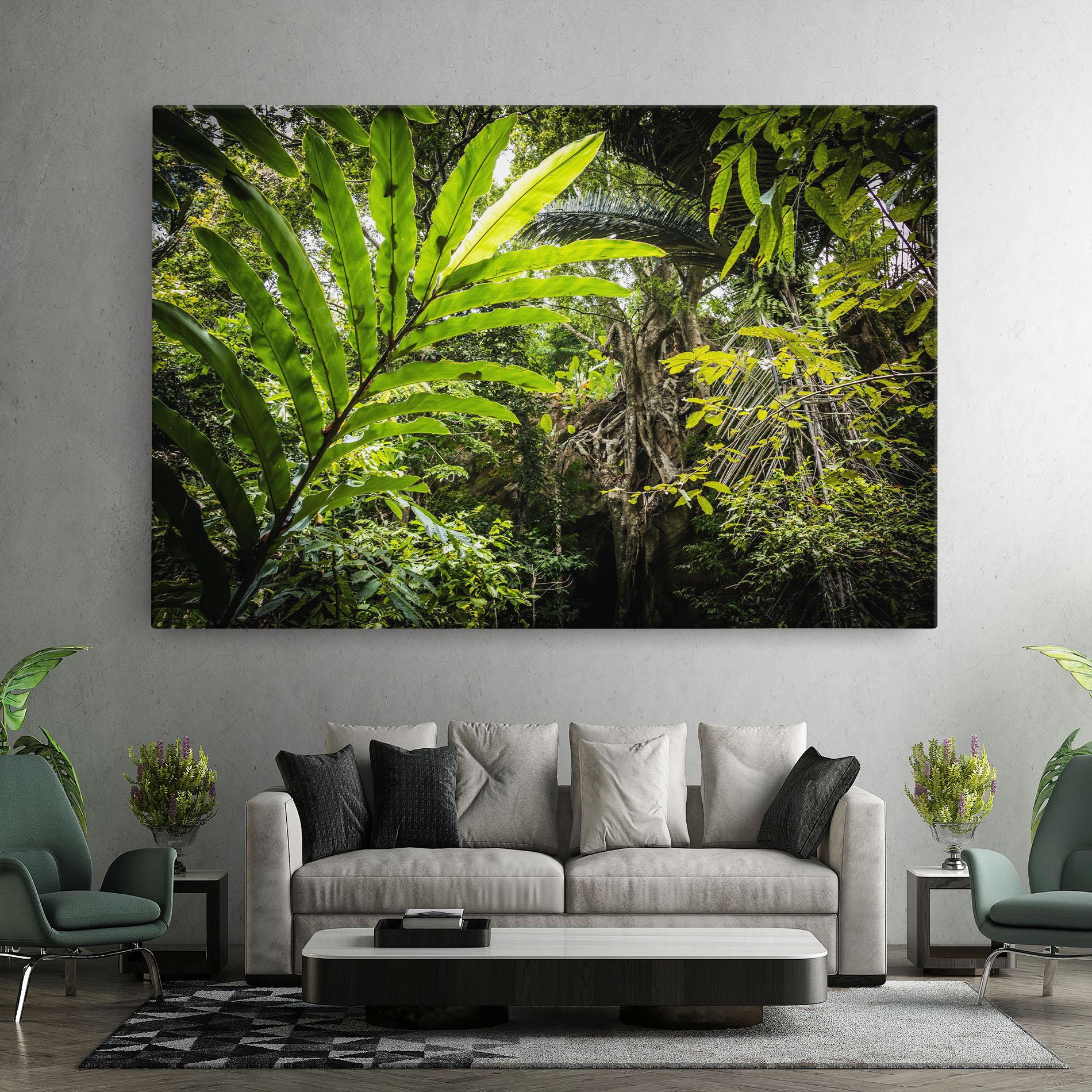 Leinwandbild Big Leaf Forest mockup 7