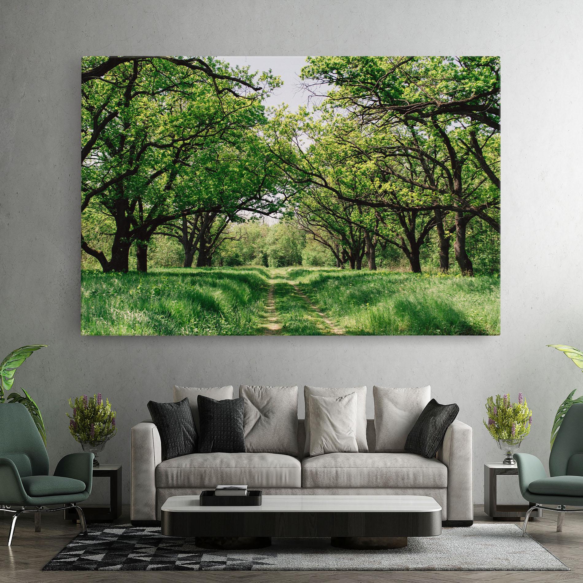 Leinwandbild Forest Green Path mockup 7
