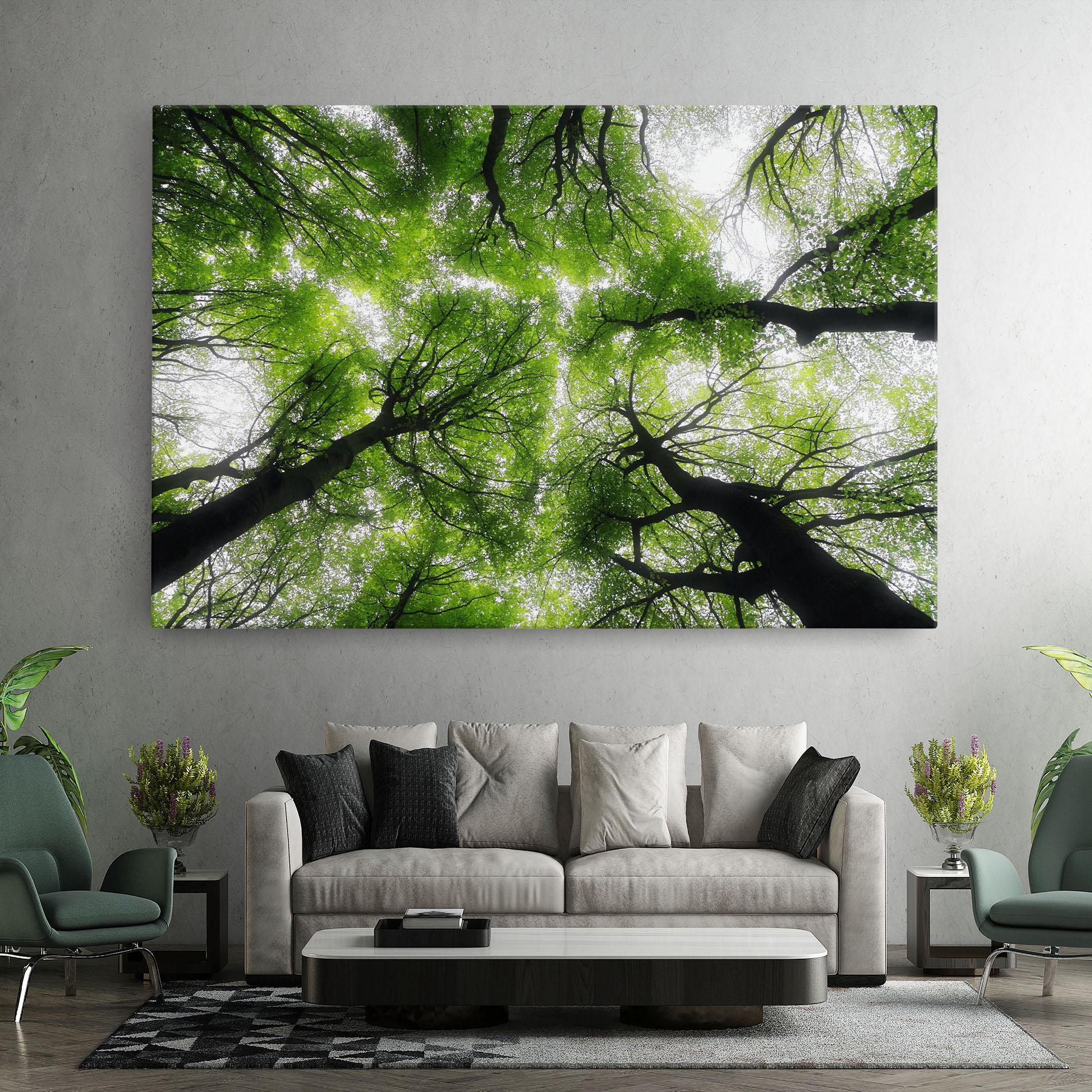 Leinwandbild Forest Green Tree mockup 7