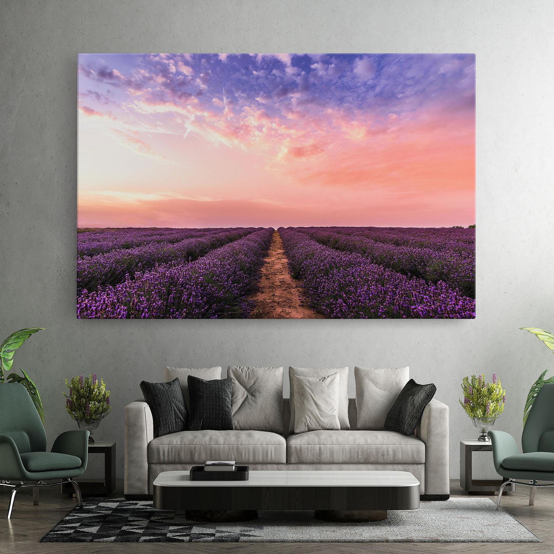 Leinwandbild Lavender Field mockup 7