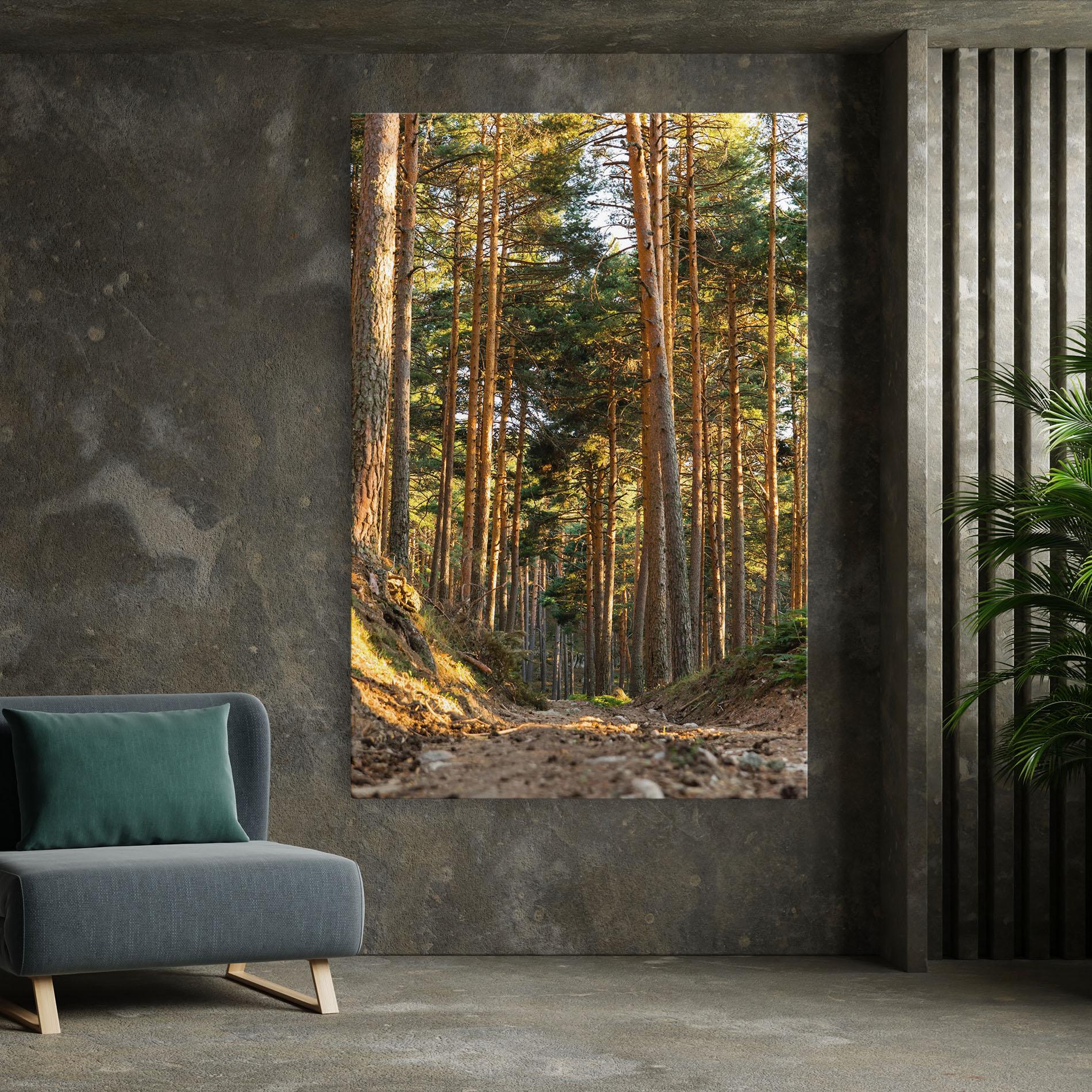 Leinwandbild Big Trees Forest mockup 7